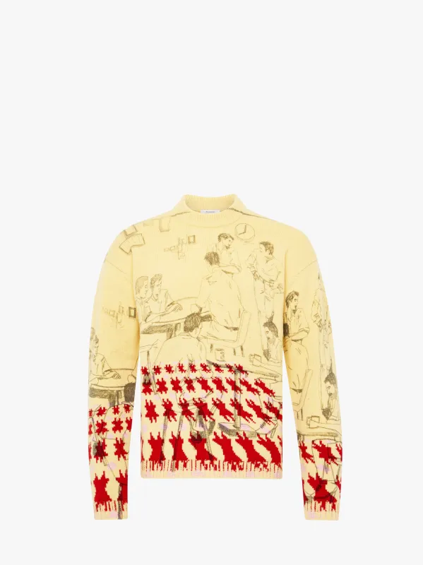 PRINT JACQUARD JUMPER sold by J.W. Anderson