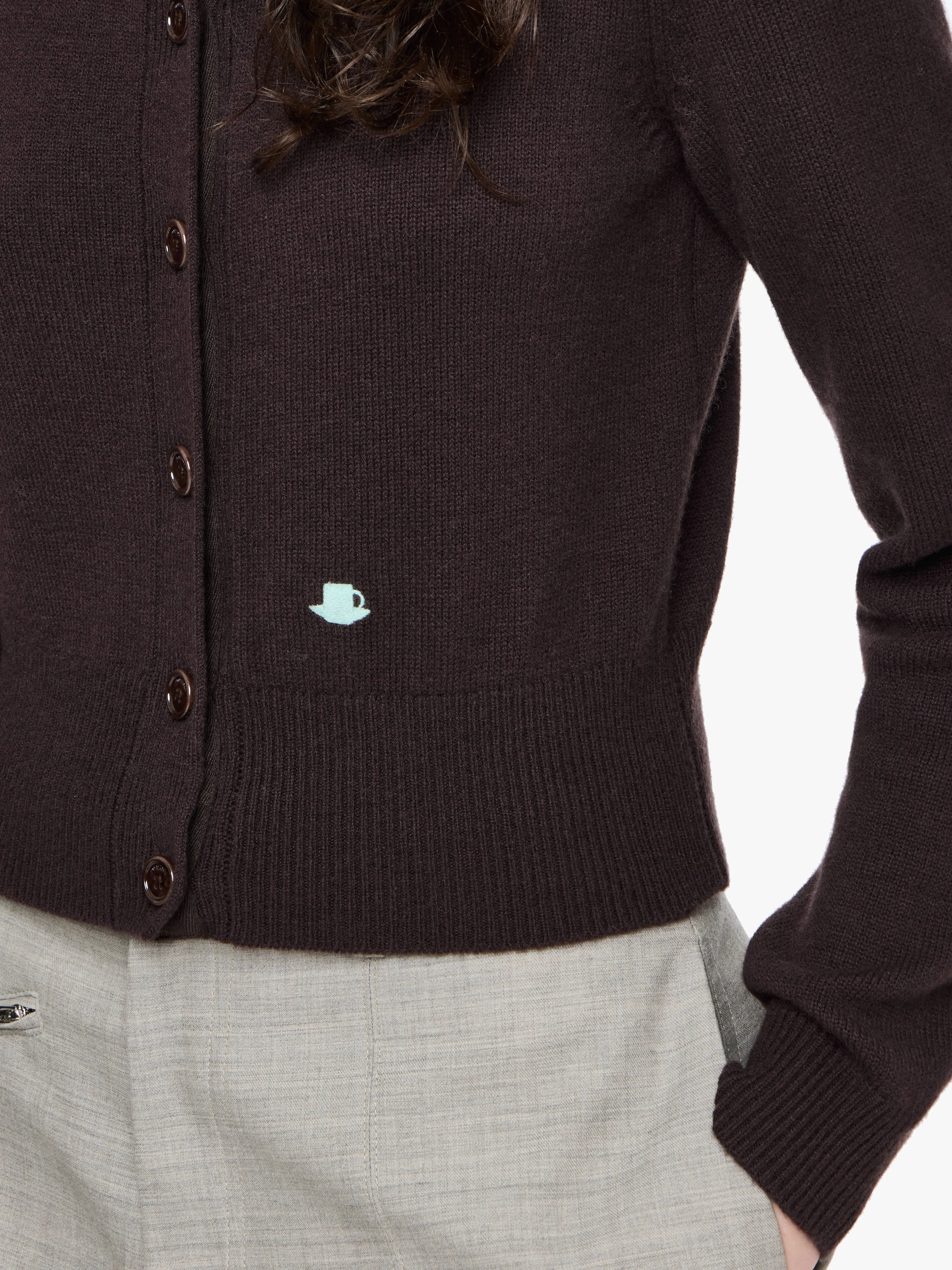 CONTRAST EMBROIDERY CARDIGAN sold by J.W. Anderson product image thumbnail 4