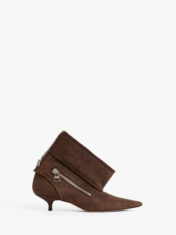 BIKER KITTEN HEEL - SUEDE ANKLE BOOT sold by J.W. Anderson