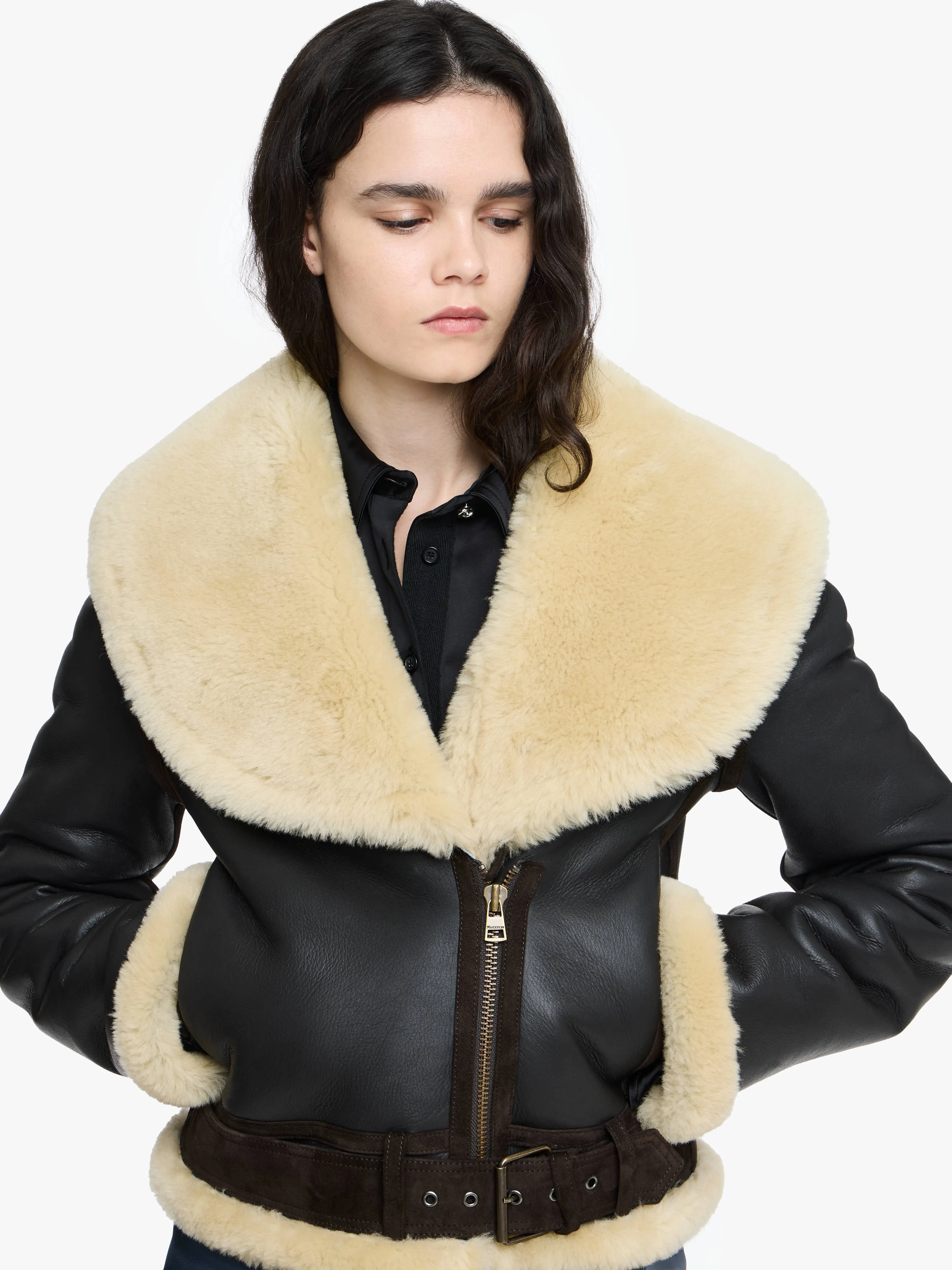 LEATHER AVIATOR JACKET sold by J.W. Anderson product image thumbnail 4