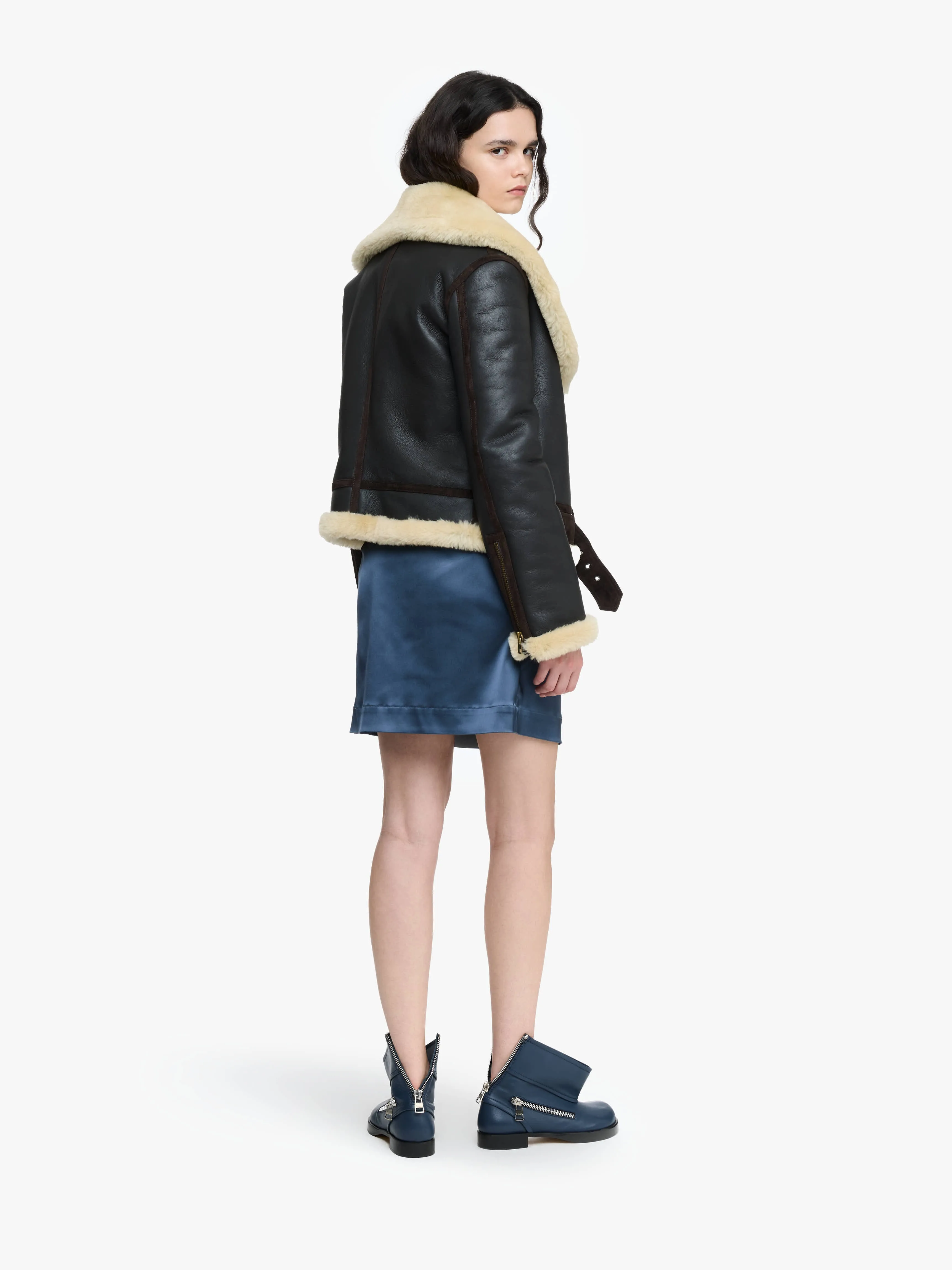 LEATHER AVIATOR JACKET sold by J.W. Anderson product image thumbnail 3