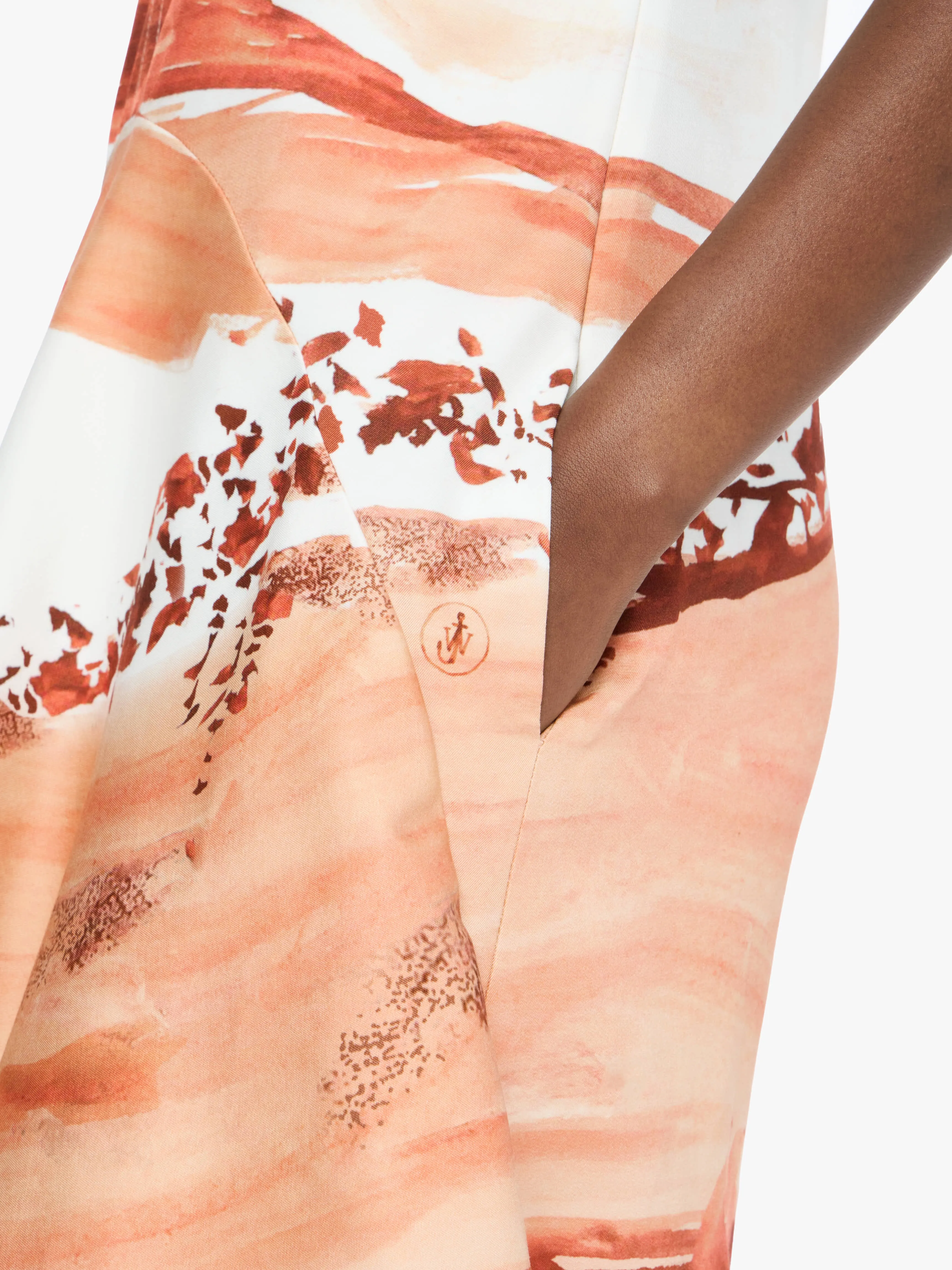 PRINTED V-NECK MINI DRESS sold by J.W. Anderson product image thumbnail 5