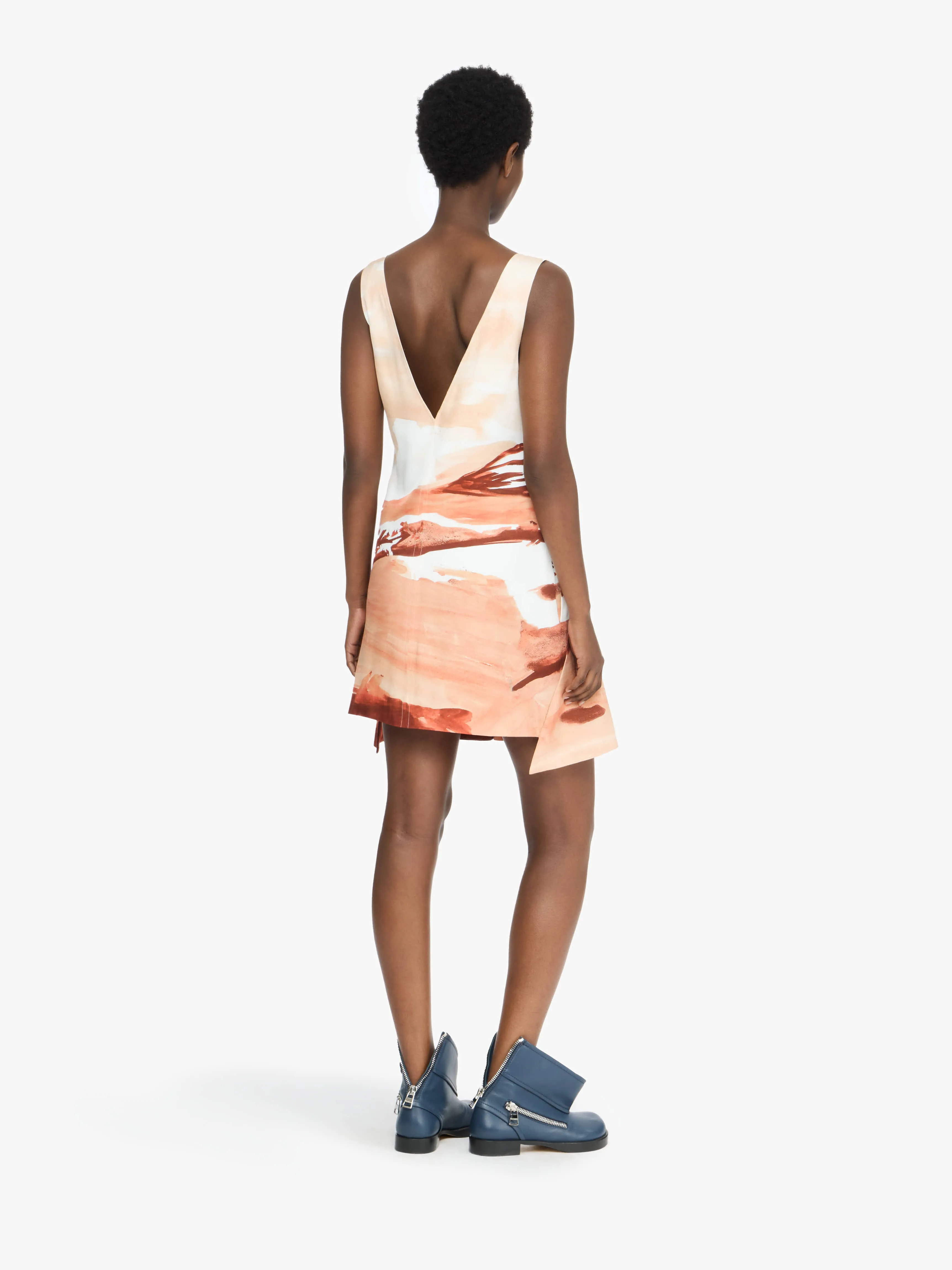 PRINTED V-NECK MINI DRESS sold by J.W. Anderson product image thumbnail 3