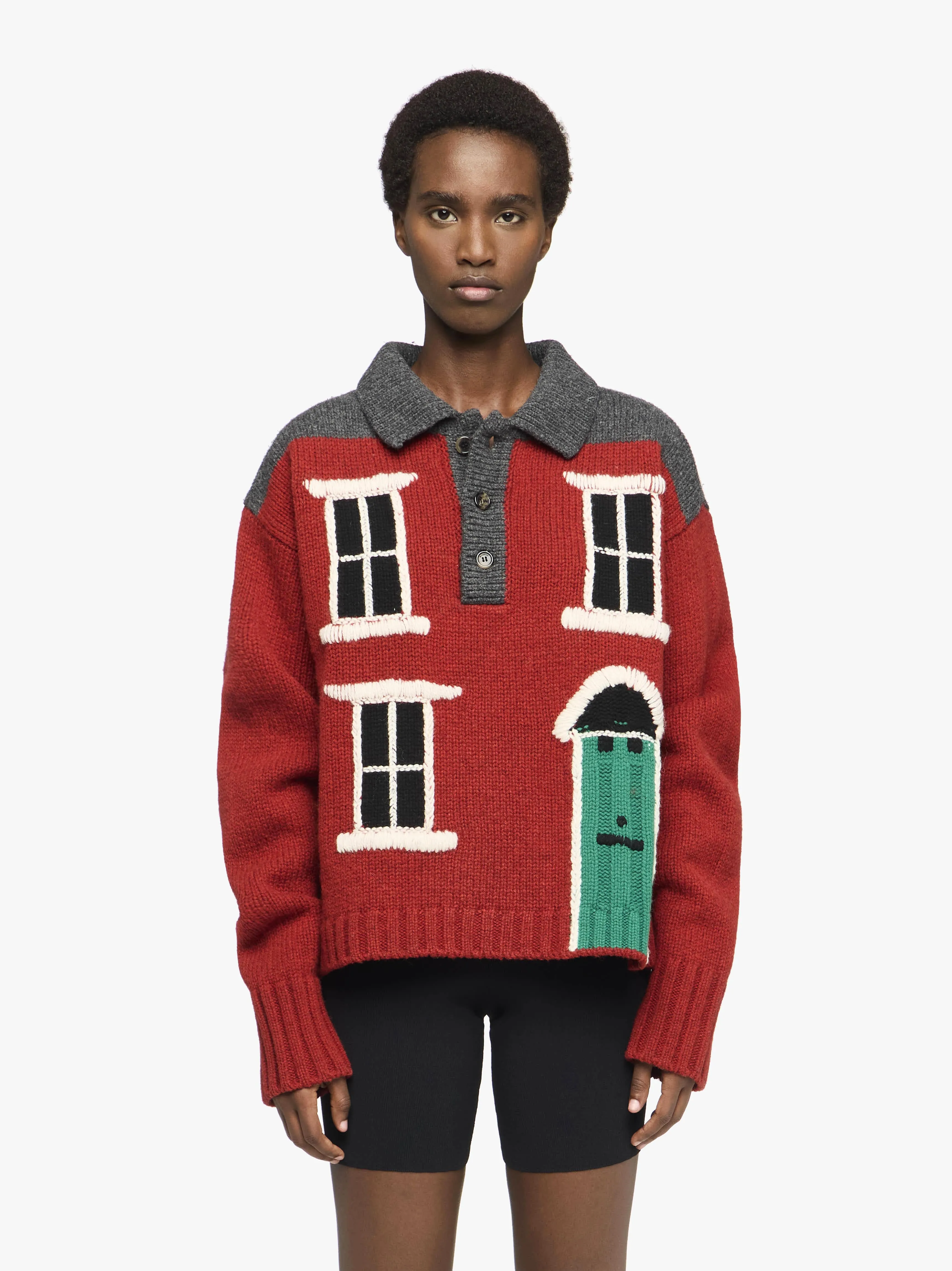 HOUSE' INTARSIA POLO SWEATER sold by J.W. Anderson product image thumbnail 2