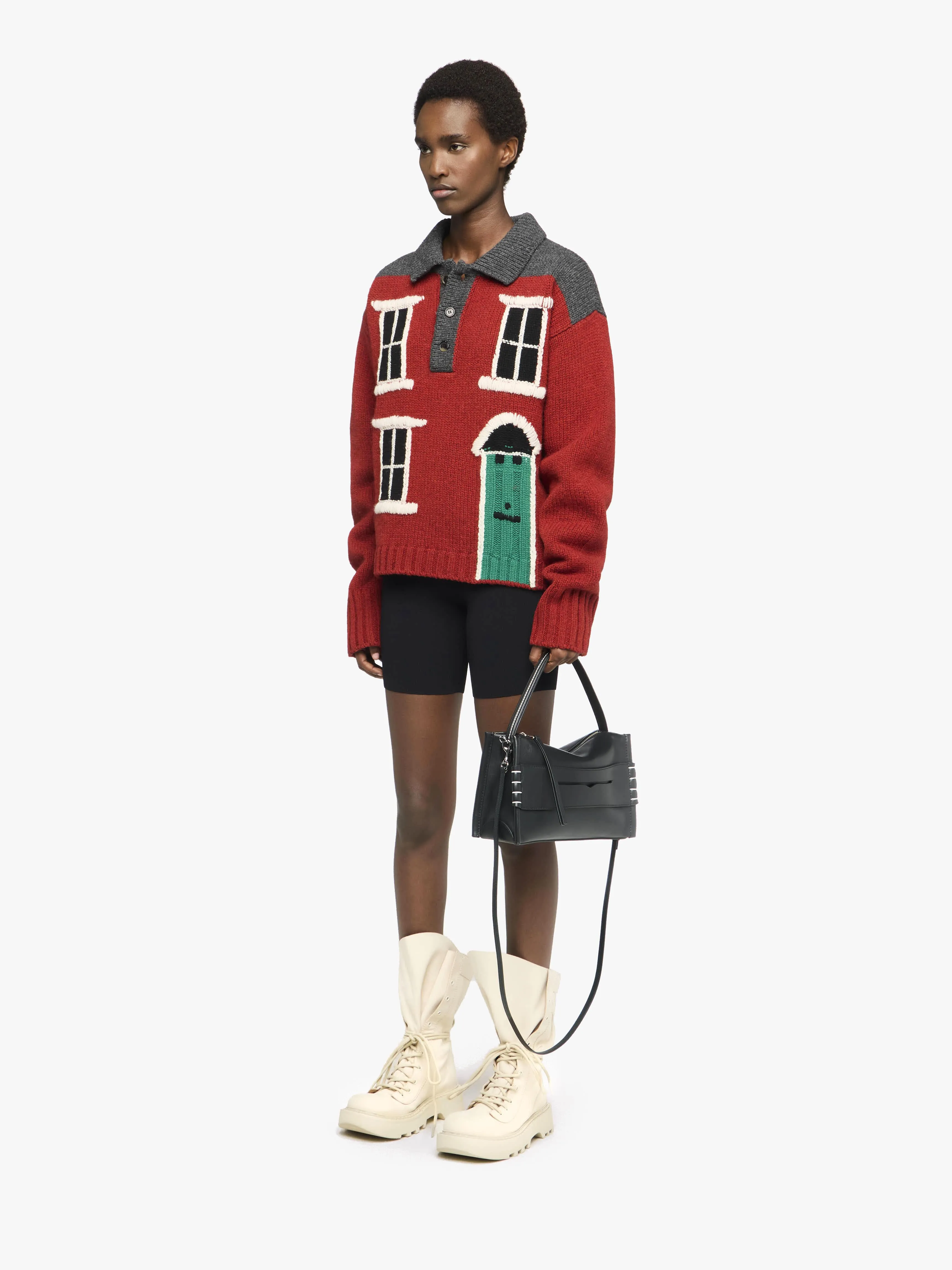 HOUSE' INTARSIA POLO SWEATER sold by J.W. Anderson product image thumbnail 4