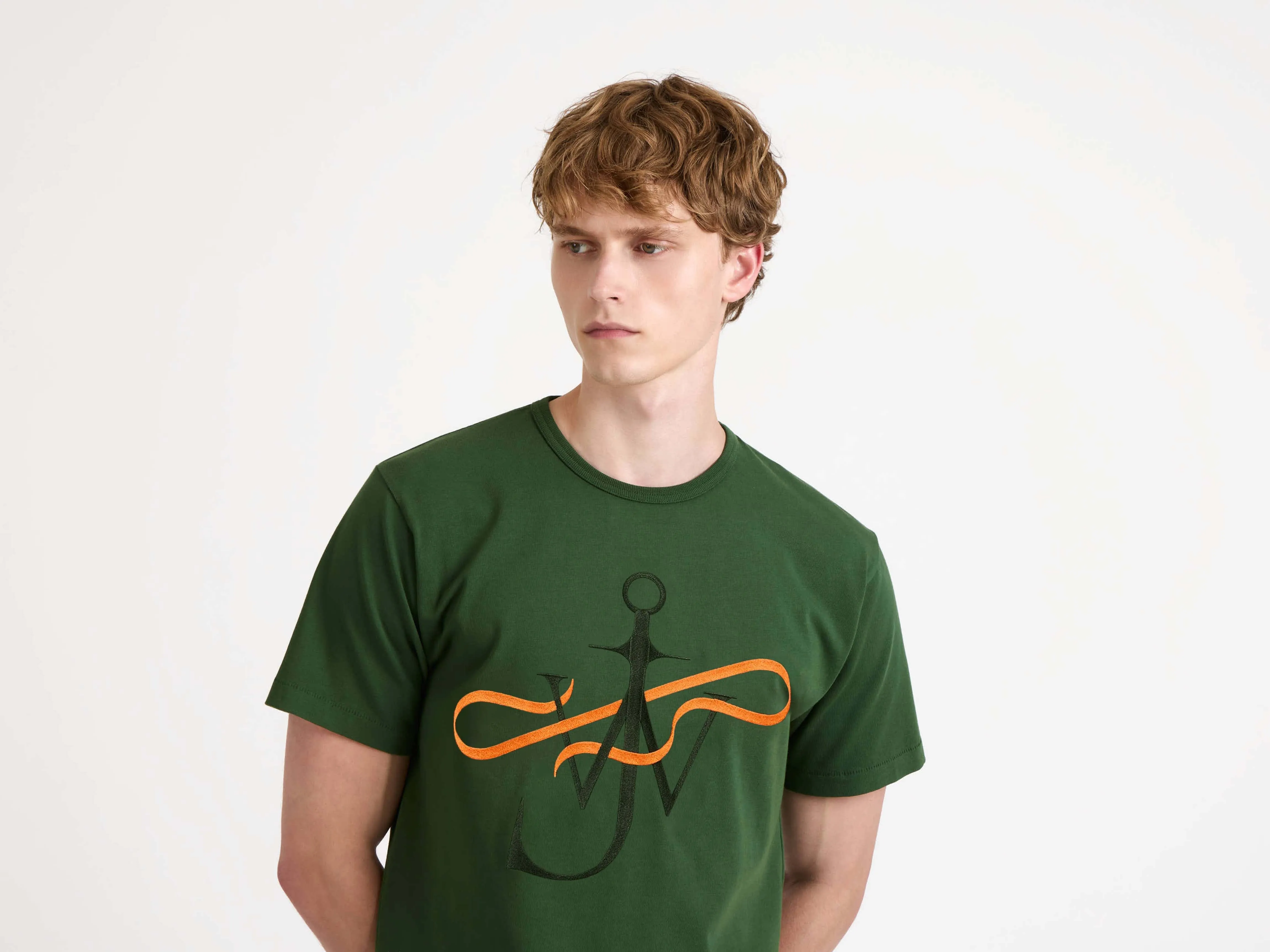 MENS RIBBON ANCHOR T-SHIRT IN GREEN sold by J.W. Anderson product image thumbnail 4