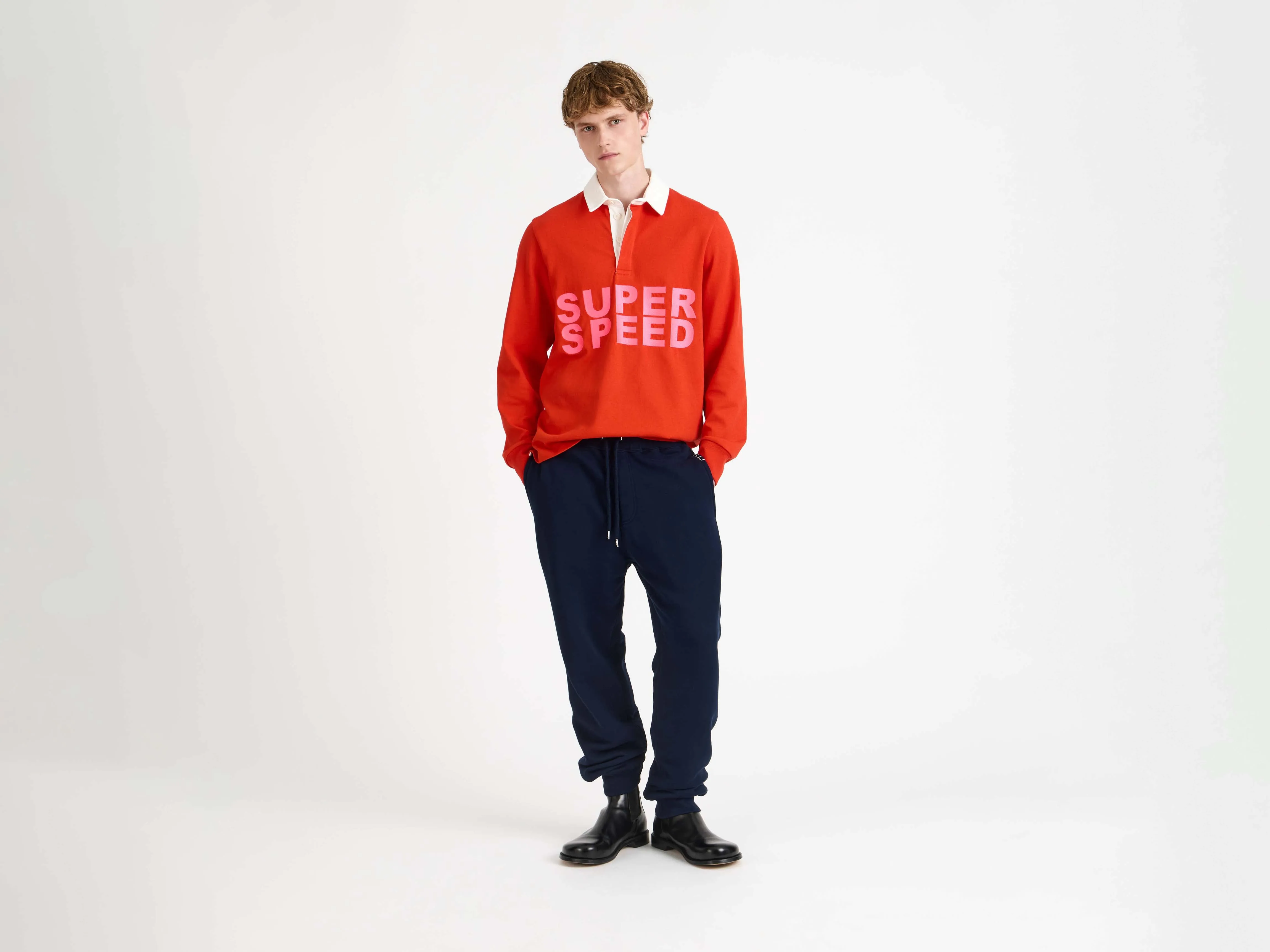 CL_CUFFED SWEATPANTS - NAVY_JR0057PG1901 sold by J.W. Anderson product image thumbnail 2