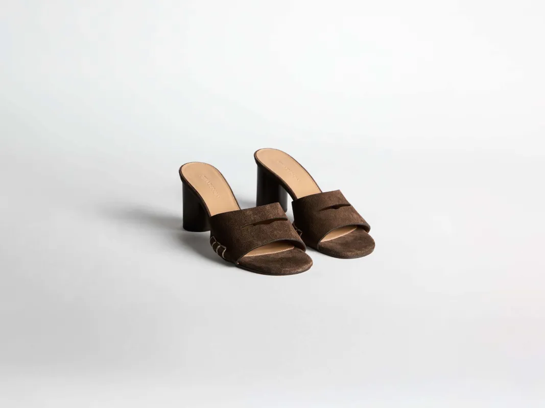 CL_LOAFER PUMP SANDAL - CHOCOLATE BROWN_PU0036LA0364 made by J.W. Anderson