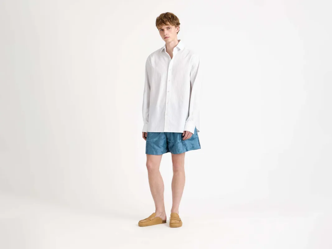 CL_DRESS SHIRT - WHITE/BLUE_SH0367PG1891 made by J.W. Anderson