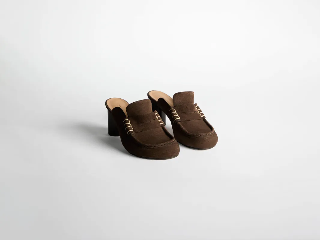 CL_LOAFER CLOSE TOE SANDAL - CHOCOLATE BROWN_PU0037LA0364 sold by J.W. Anderson