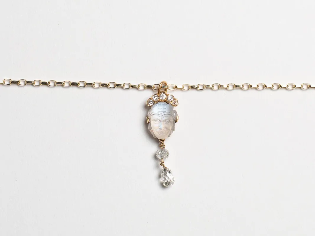 CL_MOONSTONE DIAMOND PENDANT - GOLD_JY0283OT0100 sold by J.W. Anderson