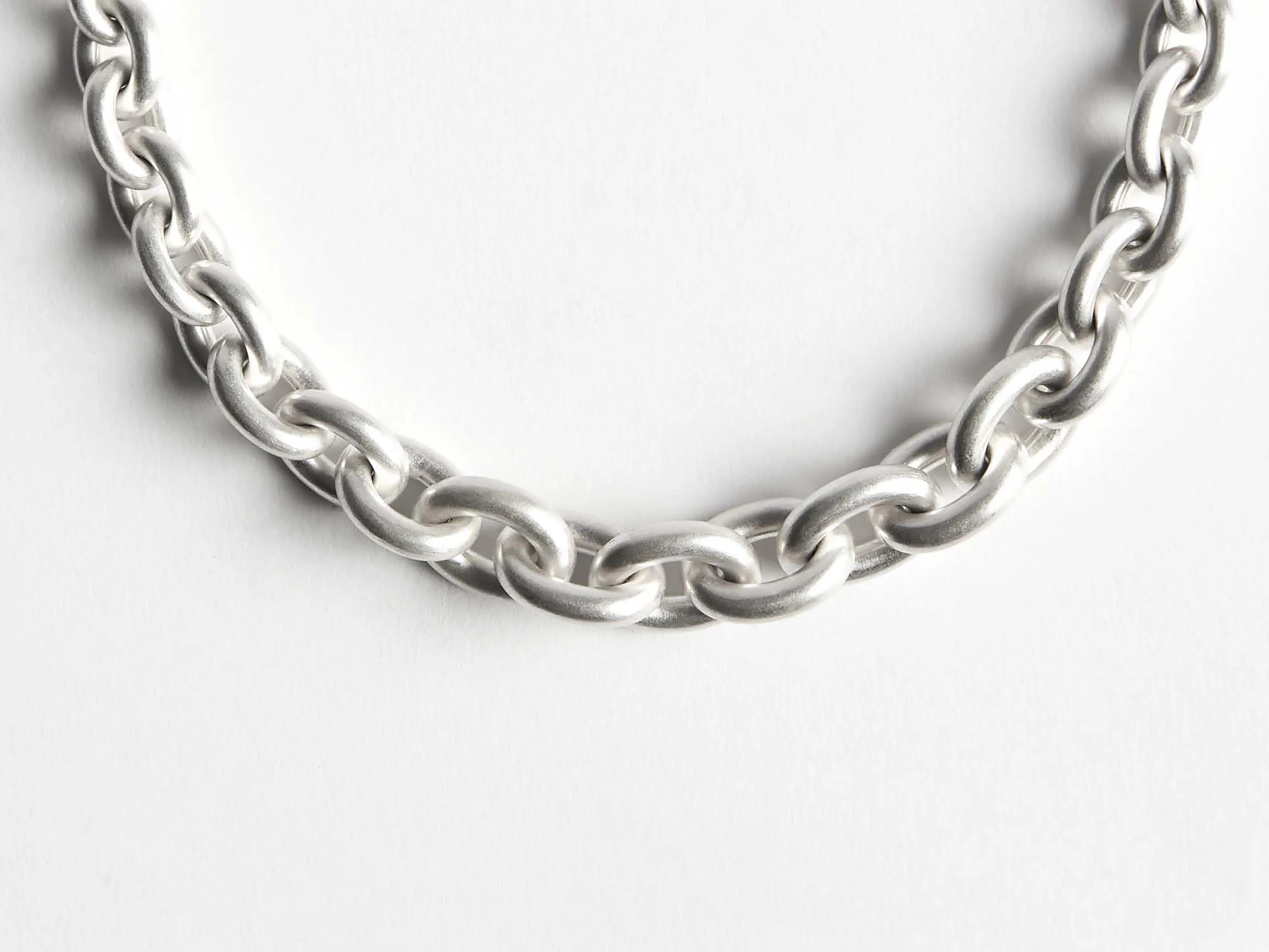 CHAIN-LINK NECKLACE IN 18KT WHITE GOLD sold by J.W. Anderson product image thumbnail 2