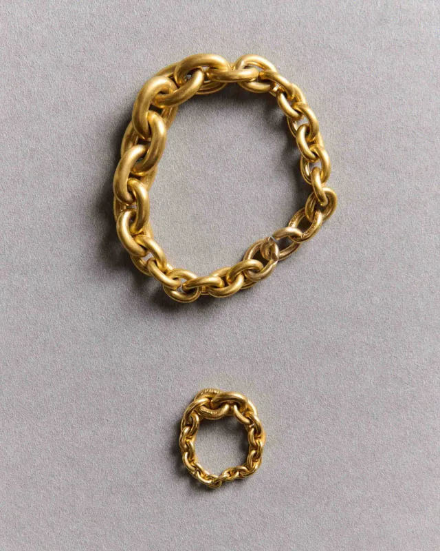 CHAIN-LINK BRACELET IN 18KT YELLOW GOLD made by J.W. Anderson