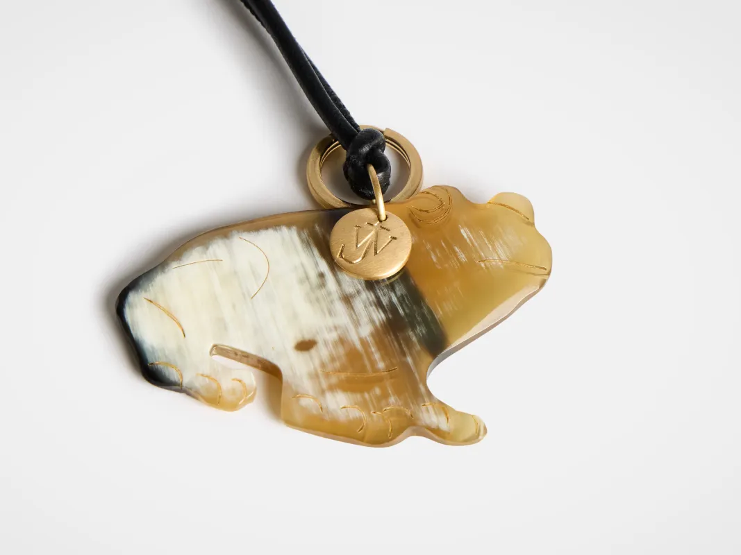HORN-CRAFTED FROG CHARM sold by J.W. Anderson