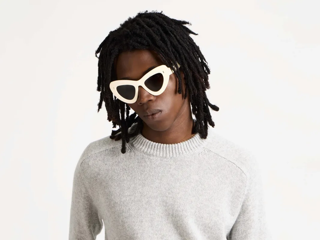 JWA06 BUTTERFLY SUNGLASSES IN OFF-WHITE made by J.W. Anderson