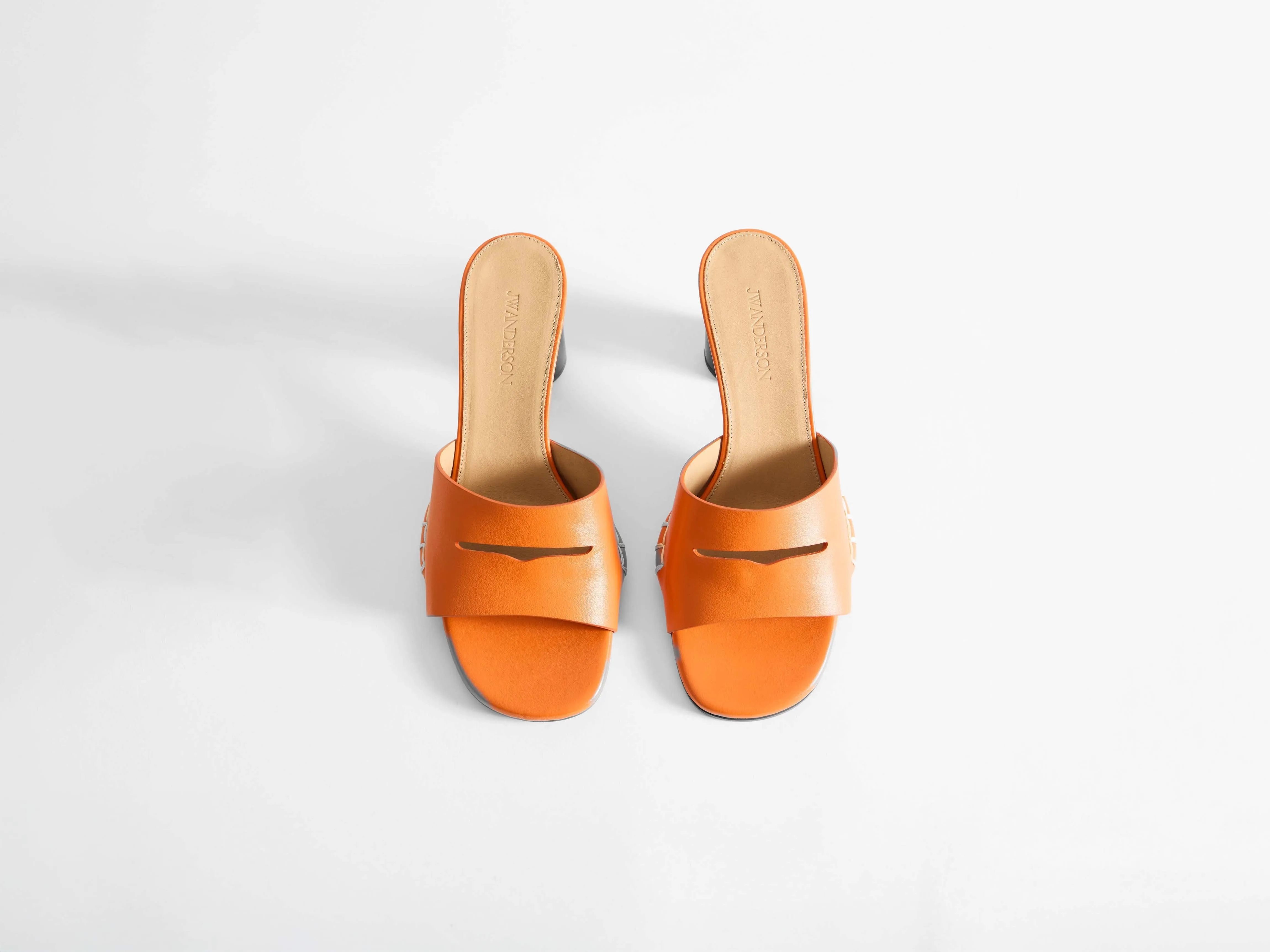 WOMENS LOAFER MULE HEELED SANDAL IN ORANGE sold by J.W. Anderson product image thumbnail 4
