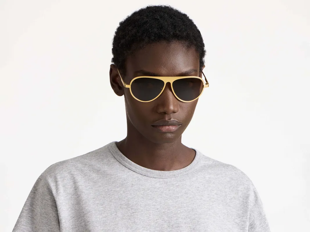 JWA05 AVIATOR SUNGLASSES IN GOLD made by J.W. Anderson