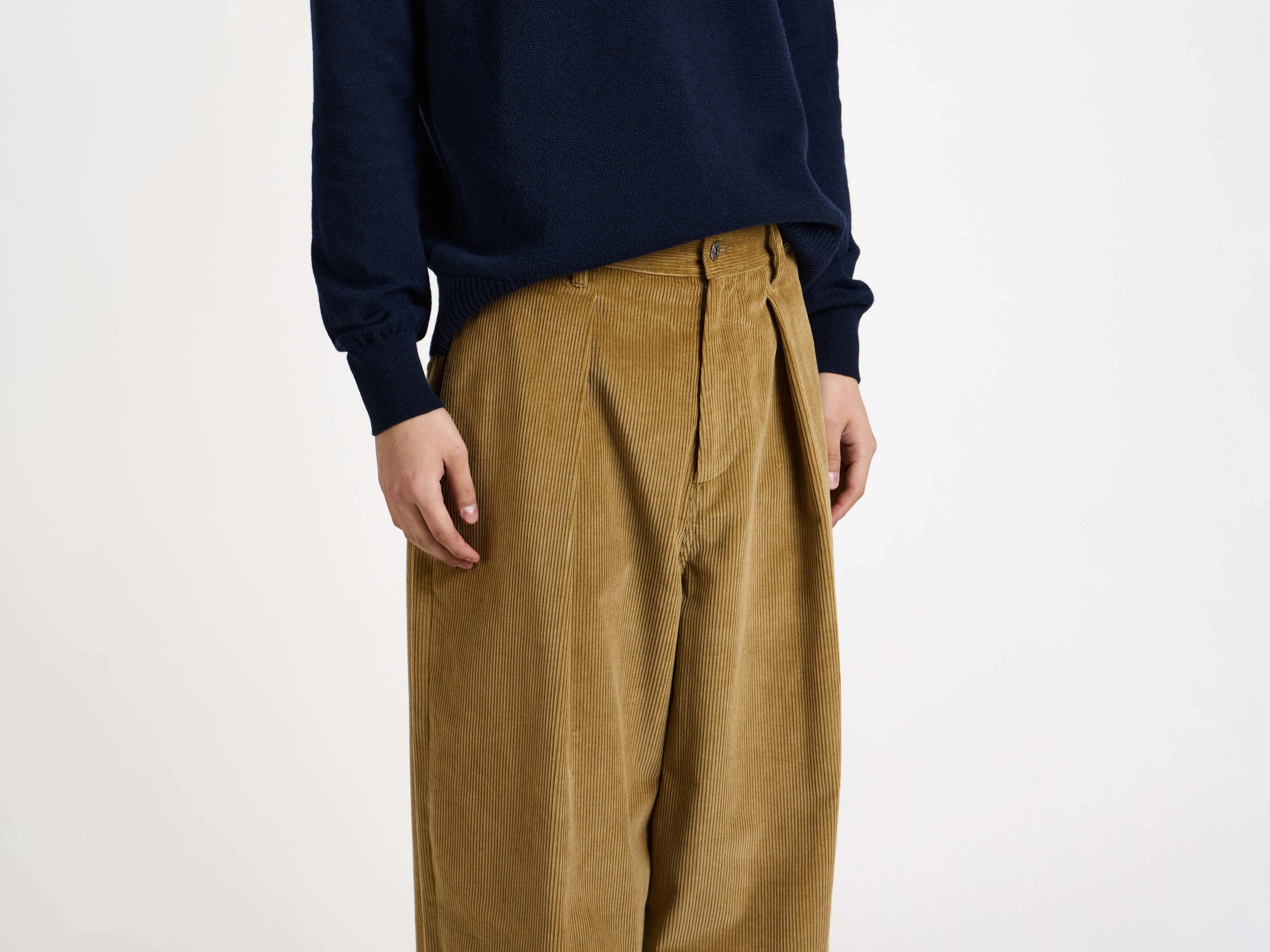 MENS SINGLE PLEAT TROUSERS IN BISCUIT sold by J.W. Anderson product image thumbnail 3