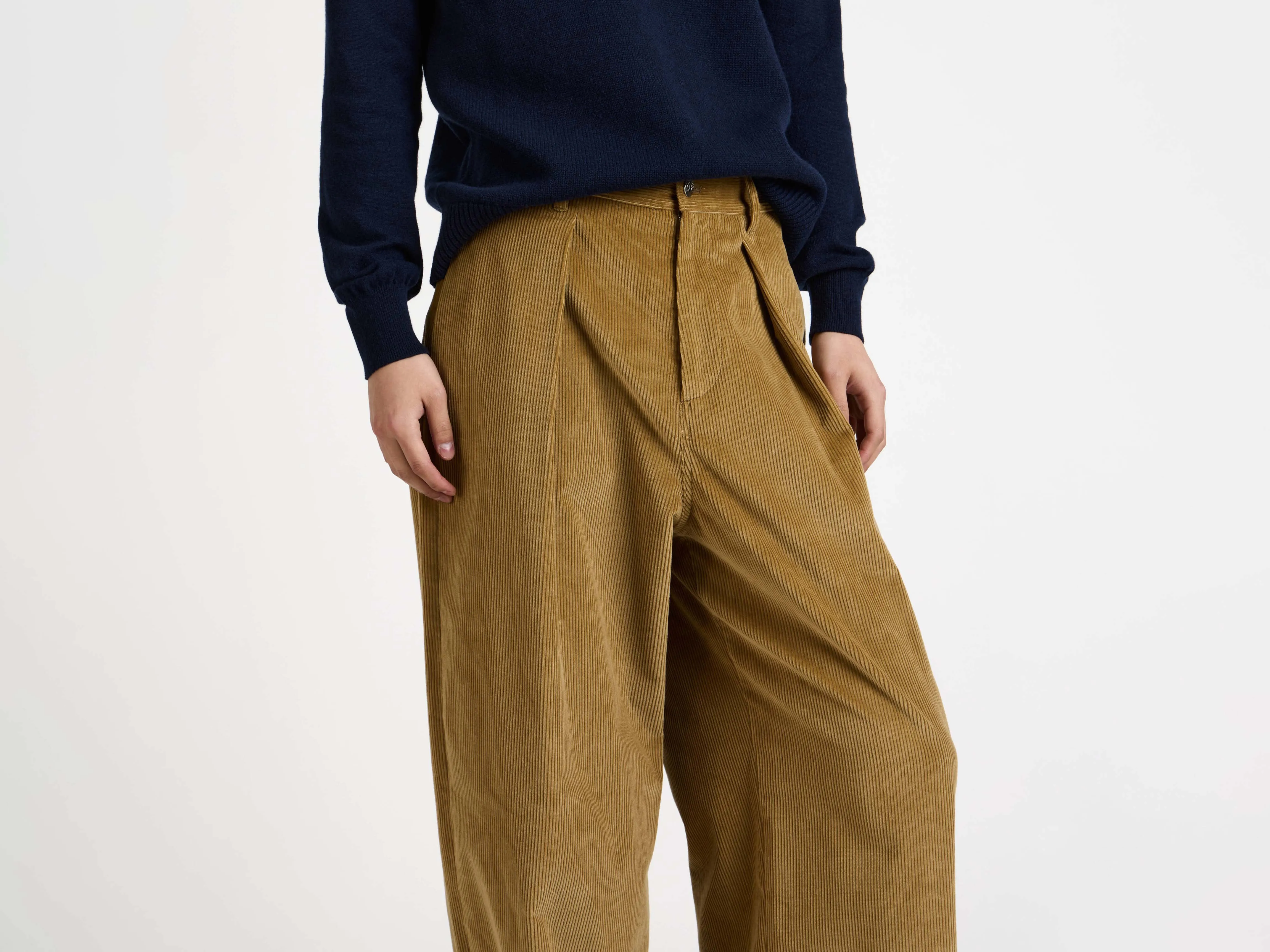 MENS SINGLE PLEAT TROUSERS IN BISCUIT sold by J.W. Anderson product image thumbnail 5