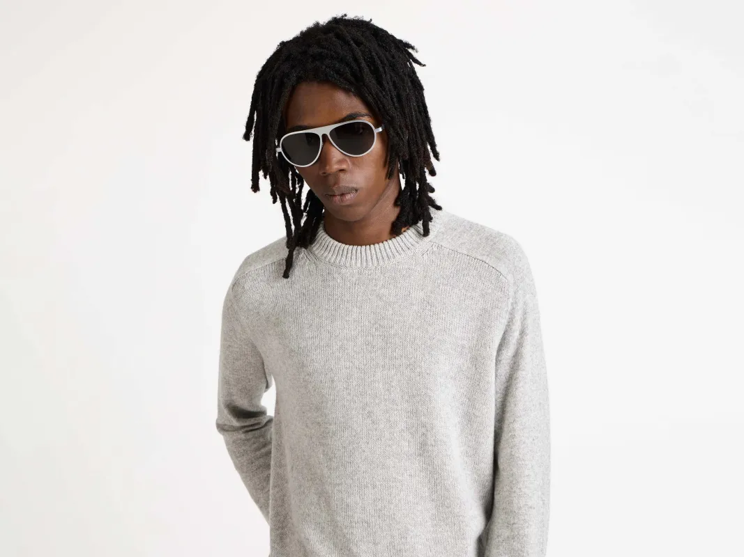 JWA05 AVIATOR SUNGLASSES IN SILVER made by J.W. Anderson