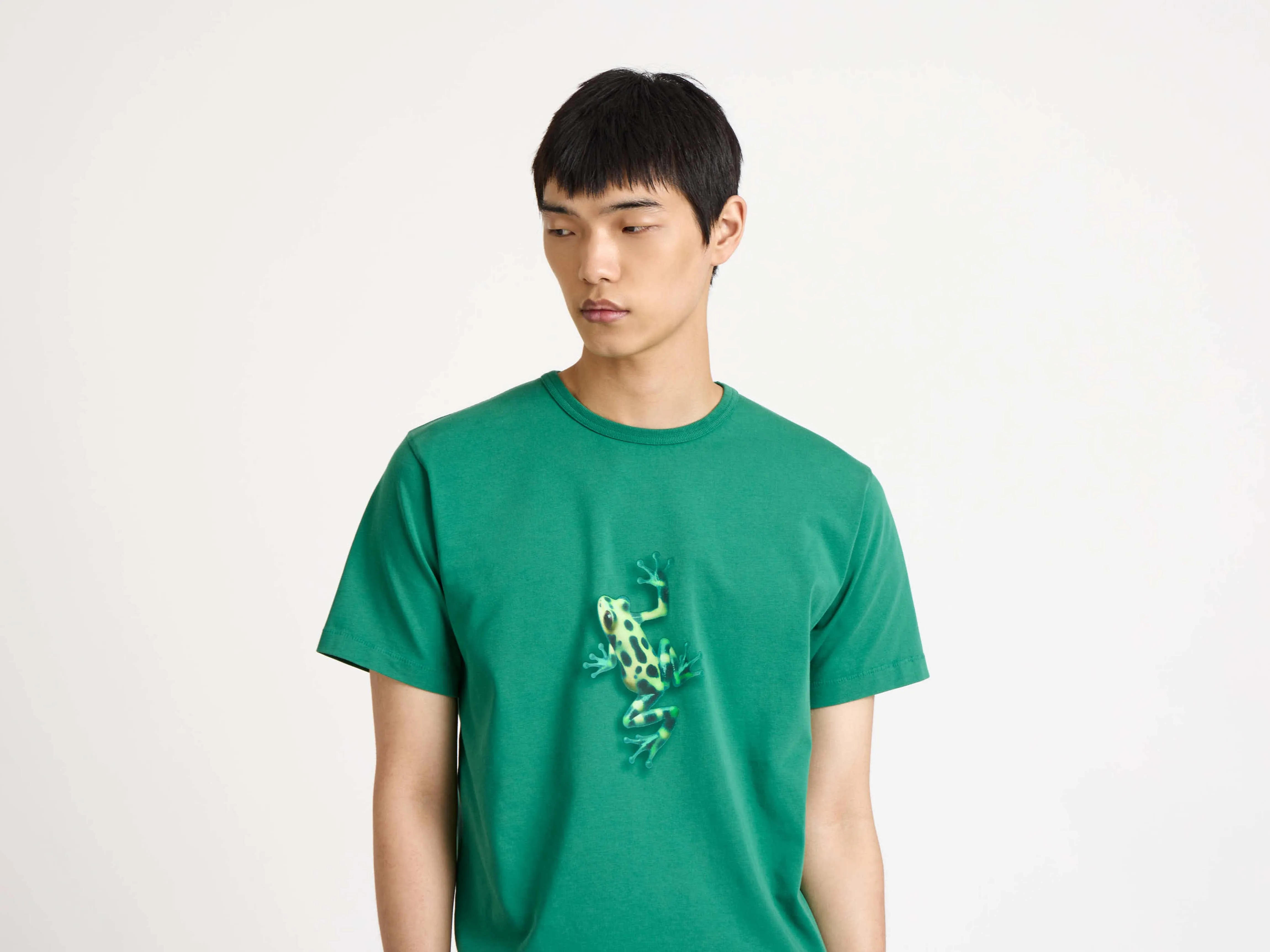MENS JUMPING FROG T-SHIRT IN EMERALD sold by J.W. Anderson product image thumbnail 3