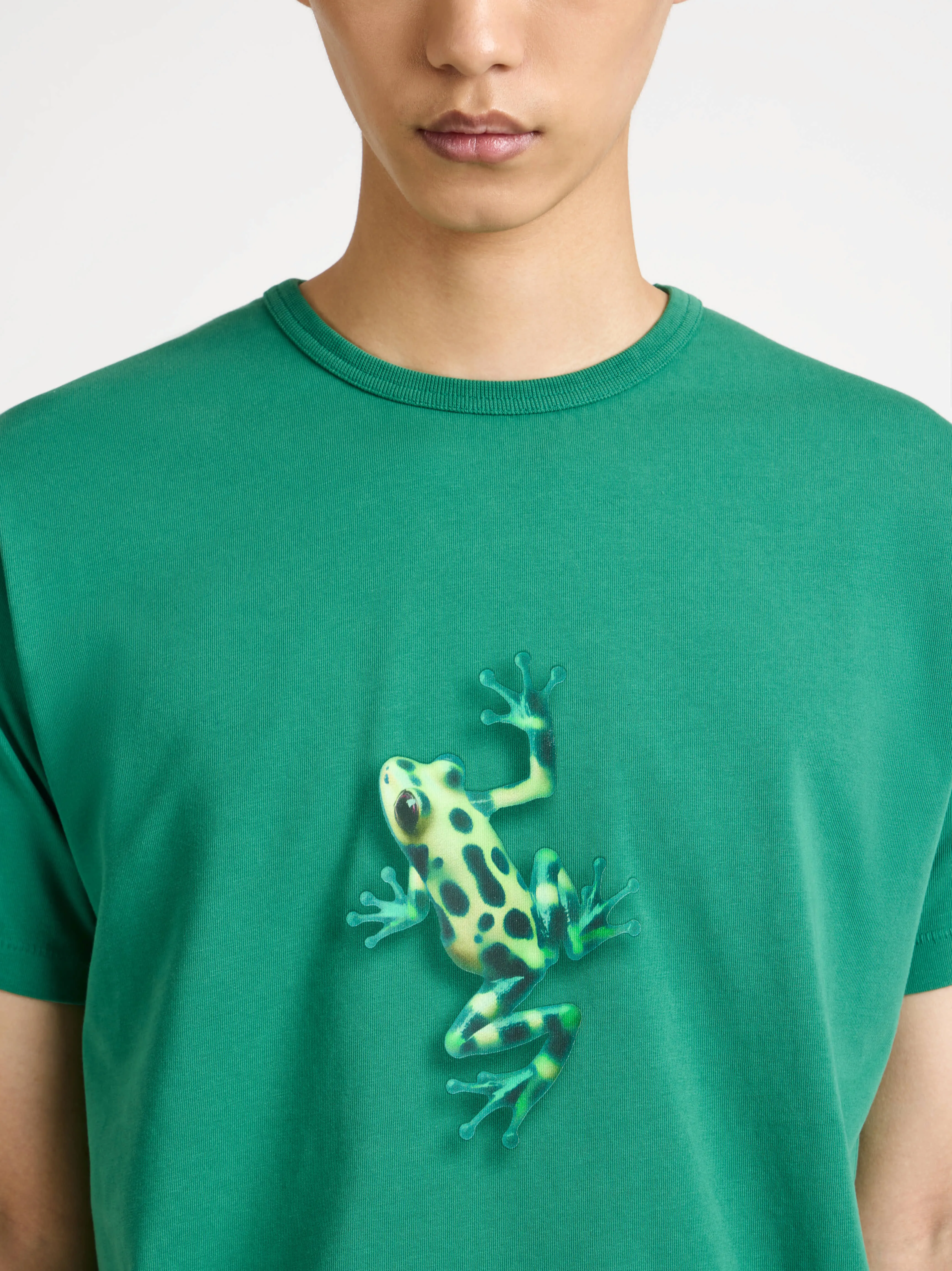 MENS JUMPING FROG T-SHIRT IN EMERALD sold by J.W. Anderson product image thumbnail 4