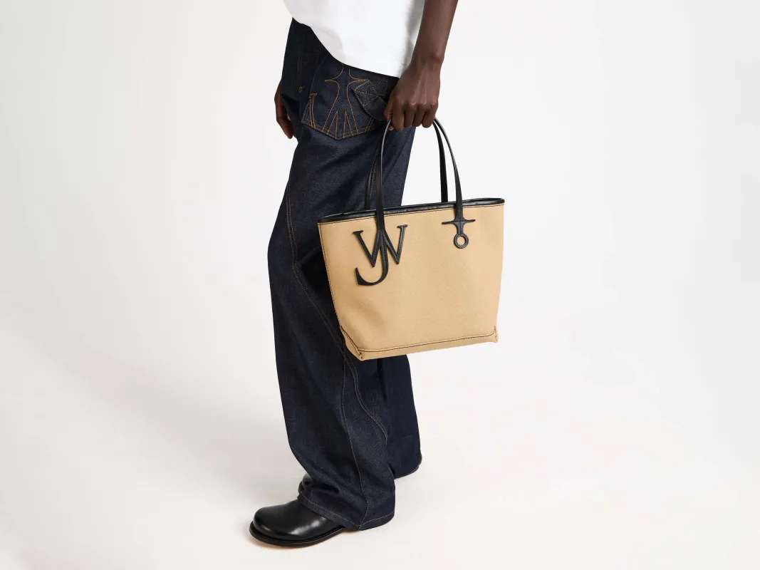LARGE ANCHOR CANVAS TOTE IN KHAKI sold by J.W. Anderson