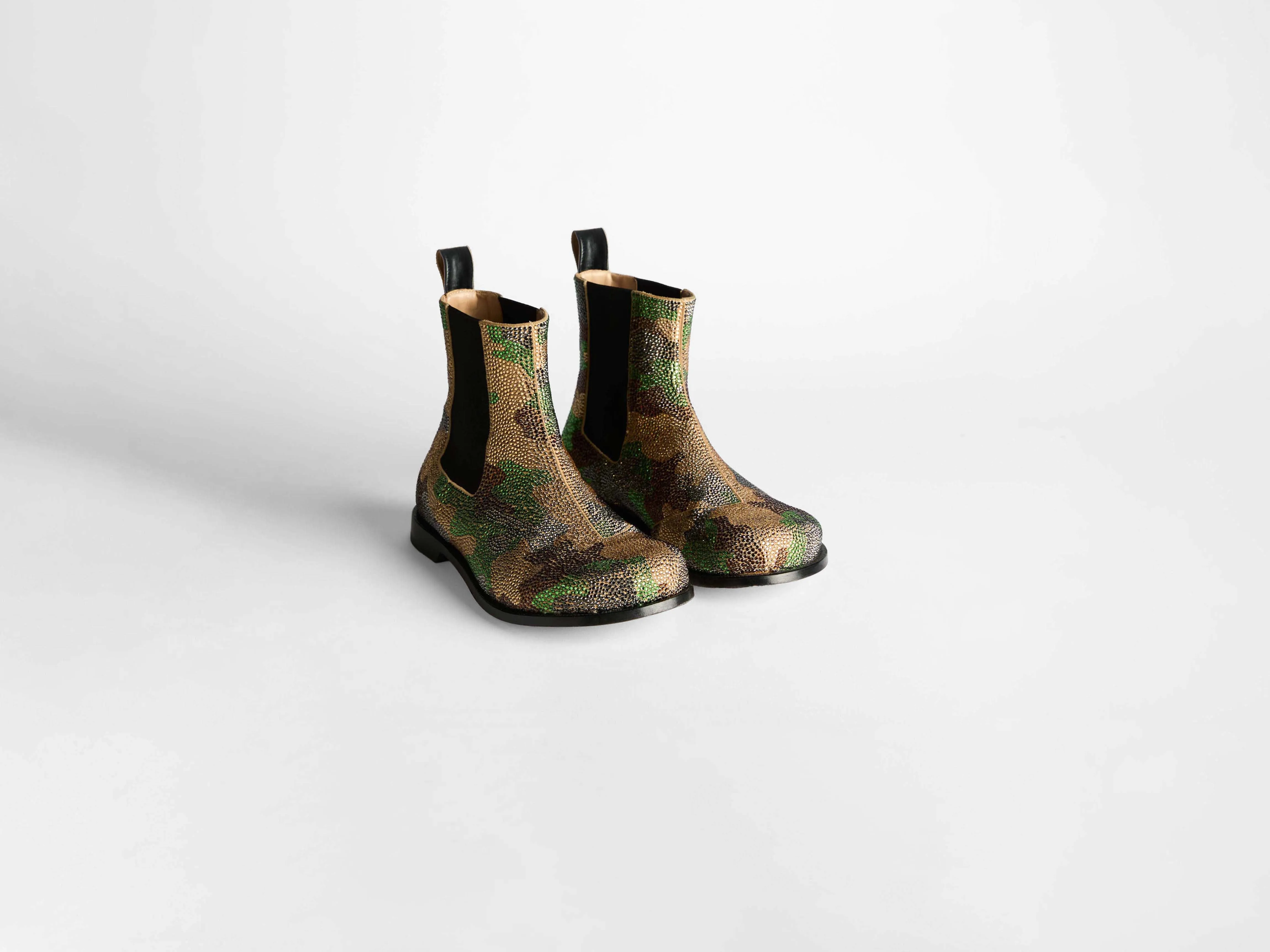 WOMENS CHELSEA LOAFER BOOTS IN MILITARY GREEN sold by J.W. Anderson product image thumbnail 2