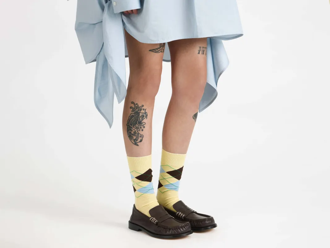 WOMENS LOAFER MOCCASIN IN CHOCOLATE BROWN sold by J.W. Anderson