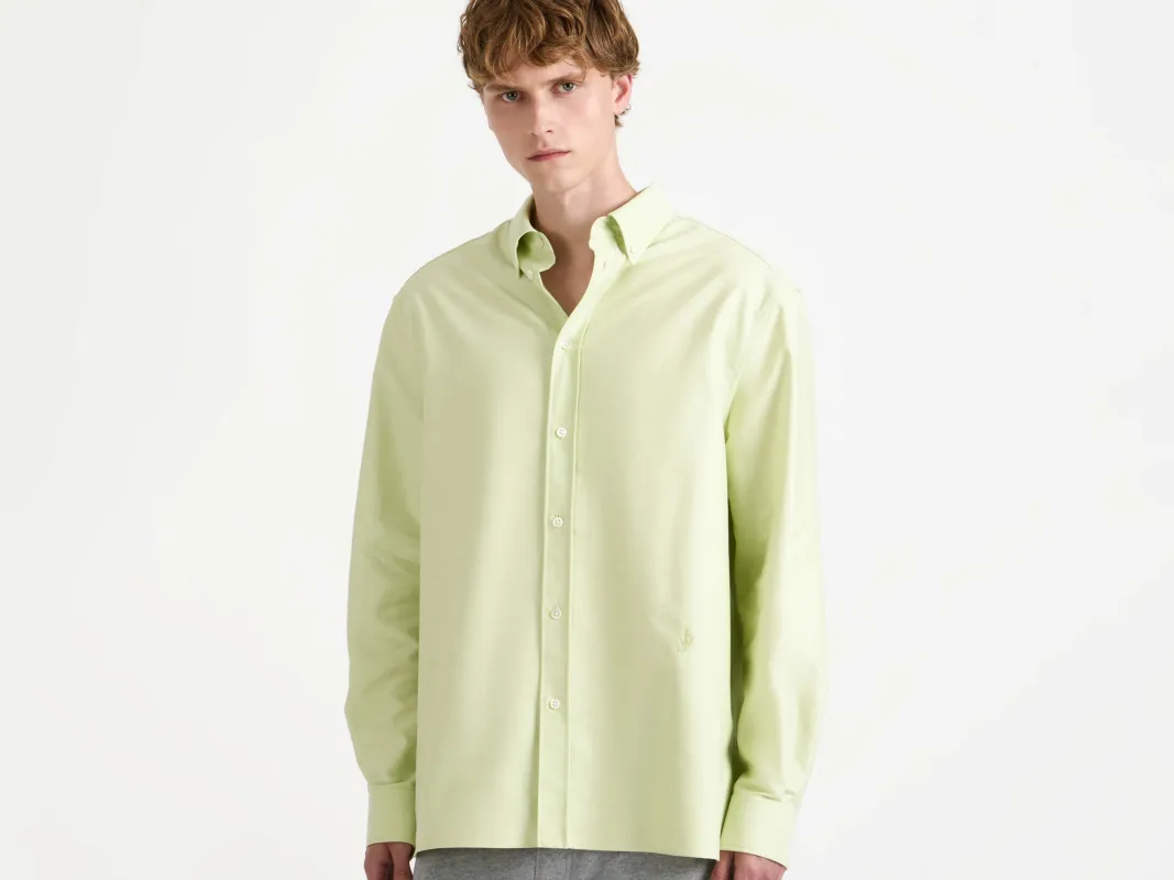 MENS CLASSIC SHIRT IN LIME sold by J.W. Anderson