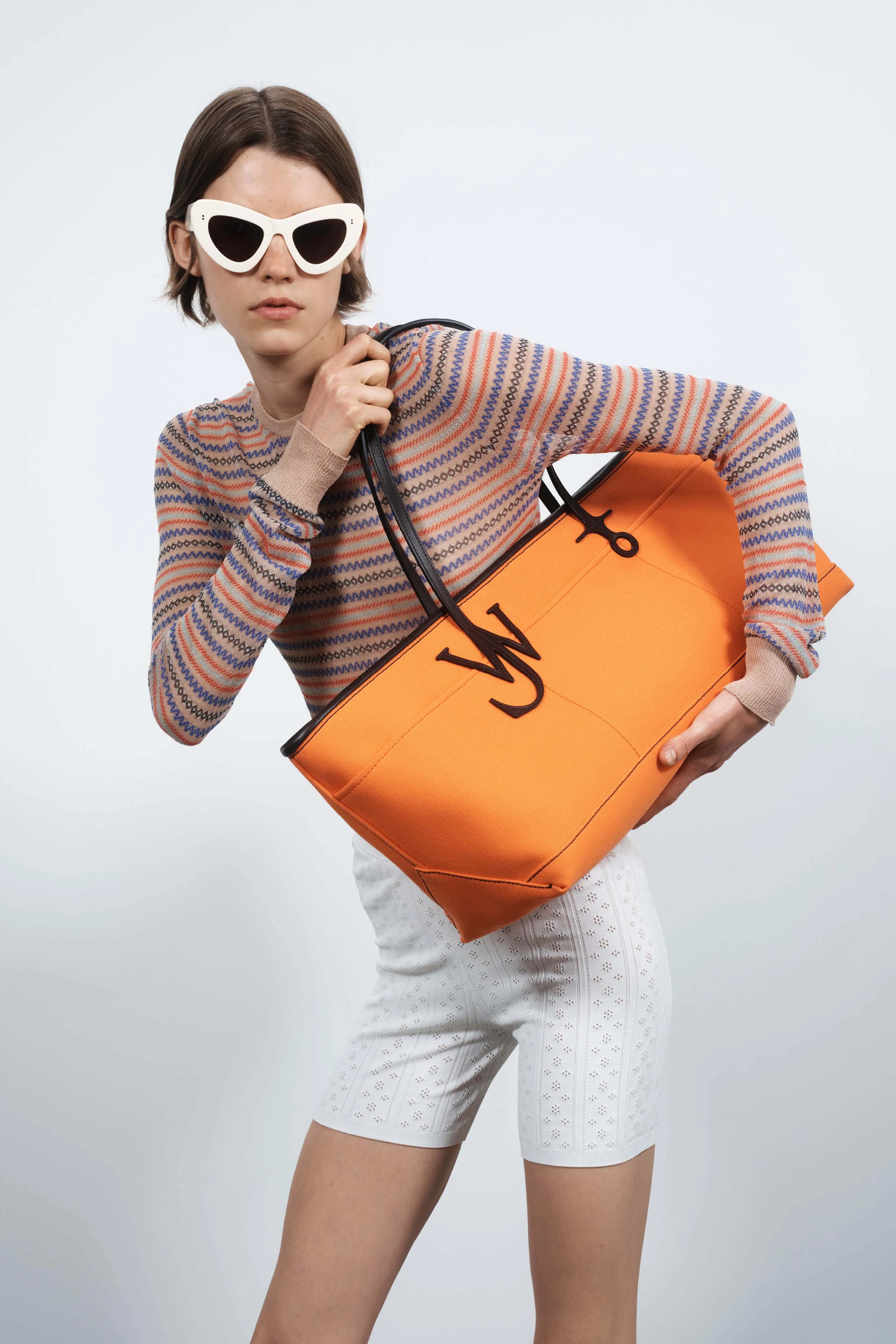 STRETCH ANCHOR CANVAS TOTE IN ORANGE sold by J.W. Anderson product image thumbnail 5