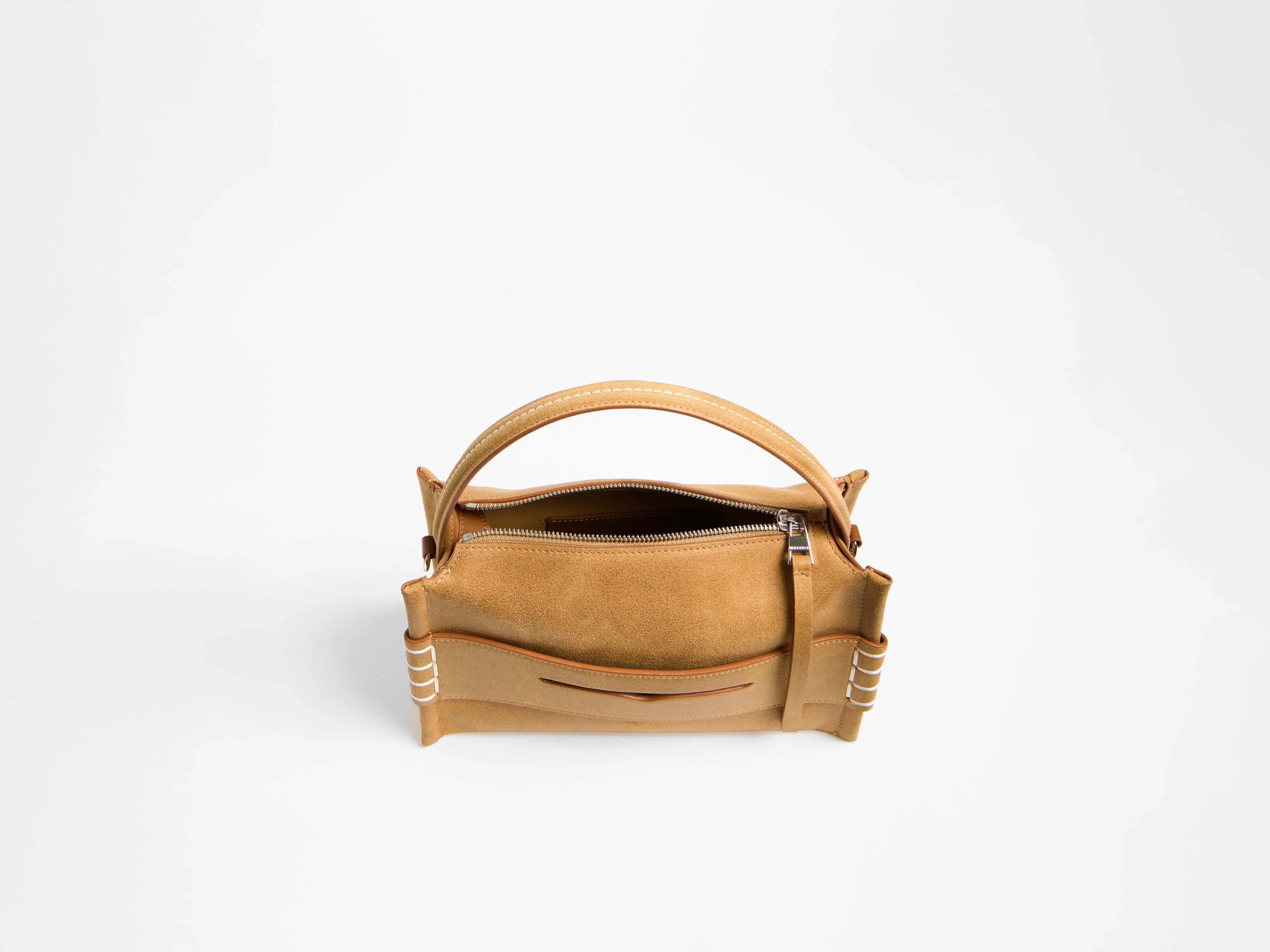 LOAFER BAG IN GOLD IN WAXED SUEDE sold by J.W. Anderson product image thumbnail 5
