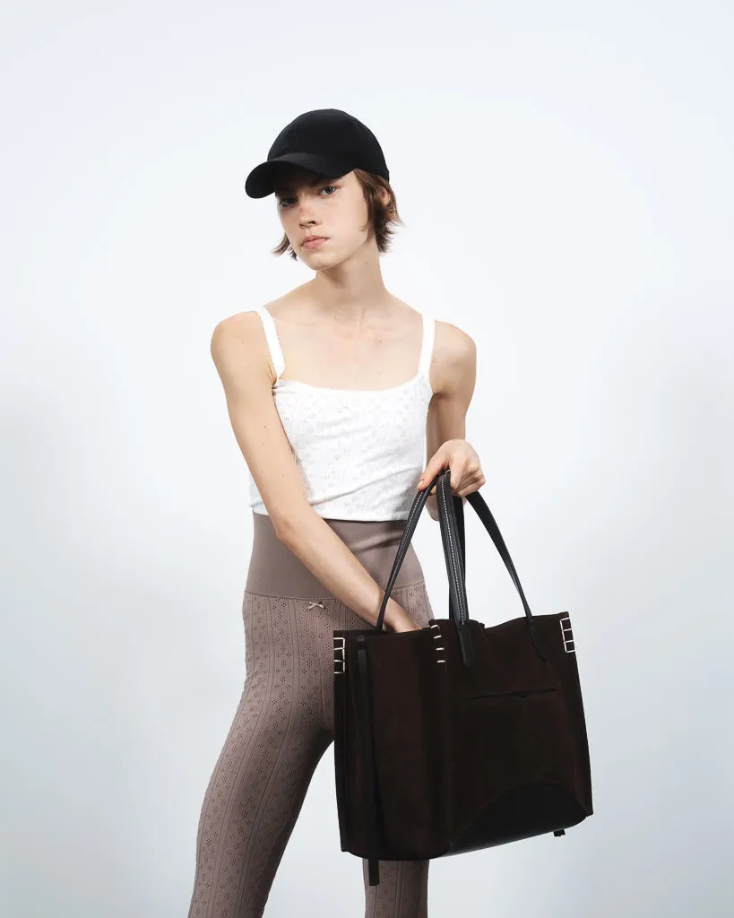 WOMENS KNITTED POINTELLE LEGGINGS IN TAUPE sold by J.W. Anderson product image thumbnail 5
