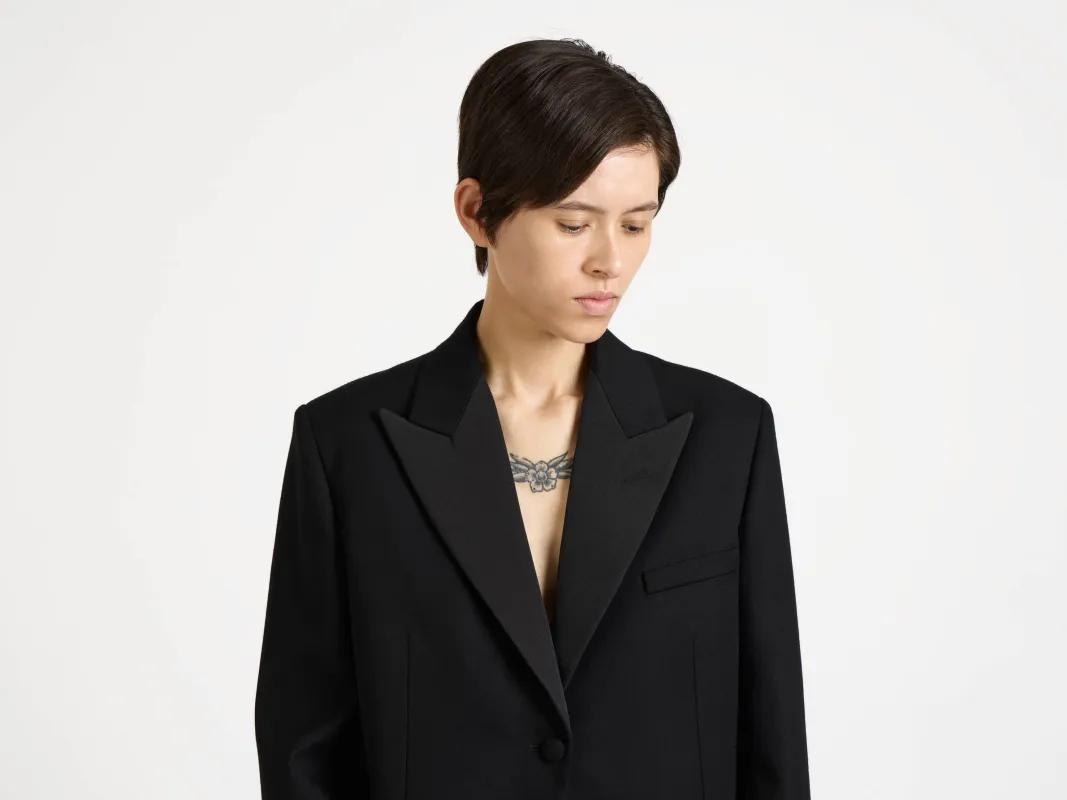 WOMENS FITTED TUXEDO JACKET IN BLACK sold by J.W. Anderson