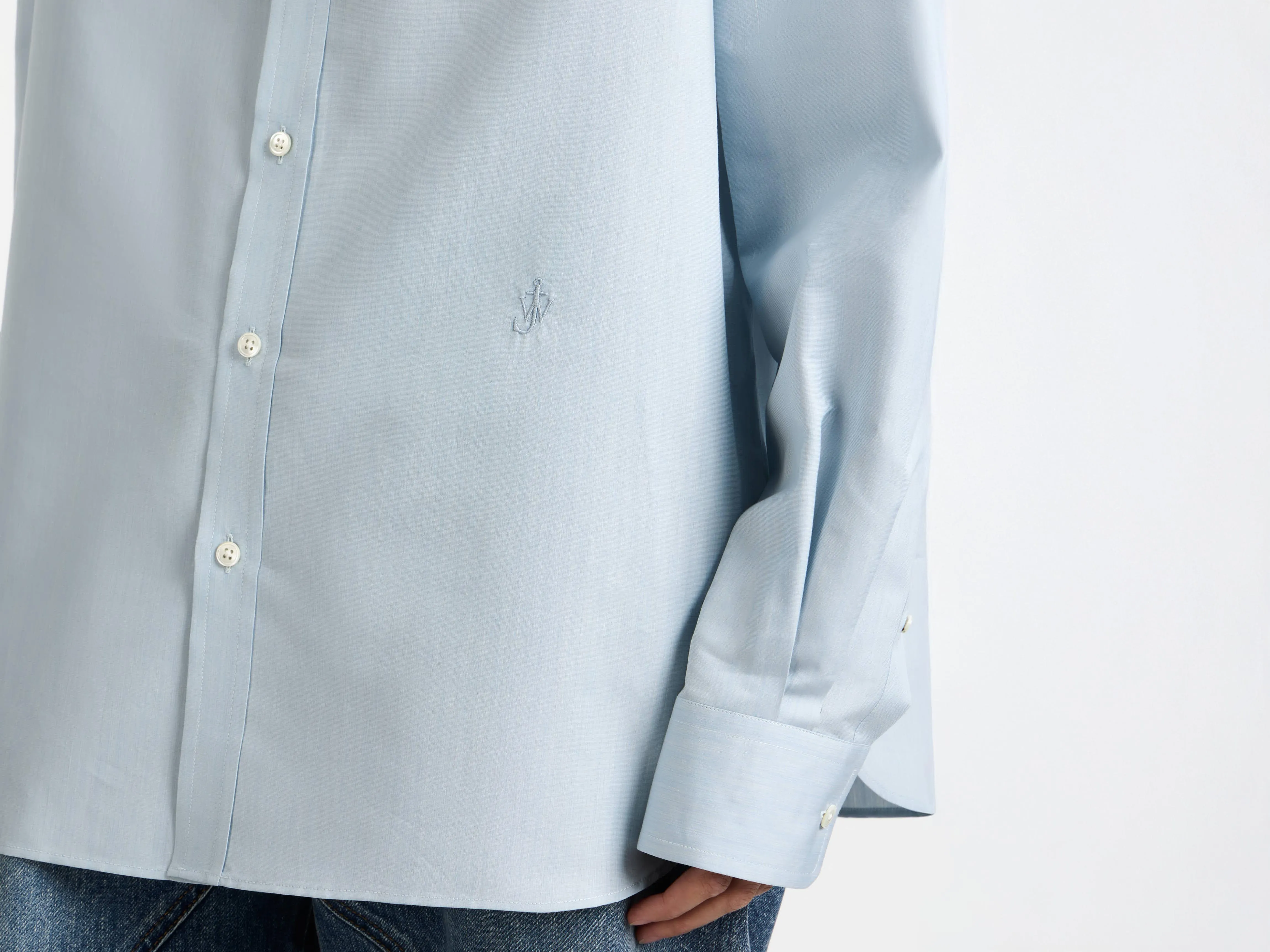 WOMENS CLASSIC DRESS SHIRT IN POWDER BLUE sold by J.W. Anderson product image thumbnail 4