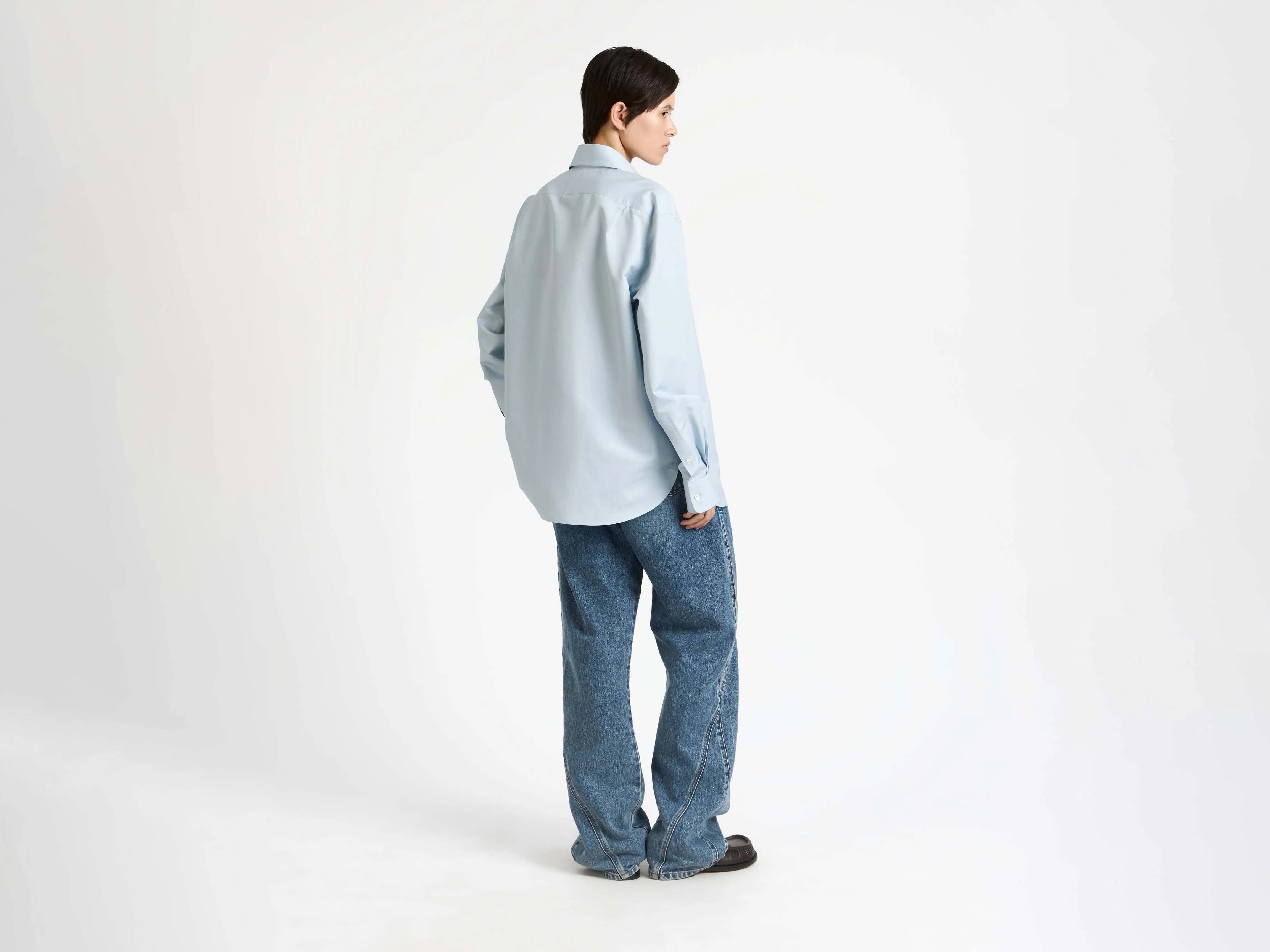 WOMENS CLASSIC DRESS SHIRT IN POWDER BLUE sold by J.W. Anderson product image thumbnail 2