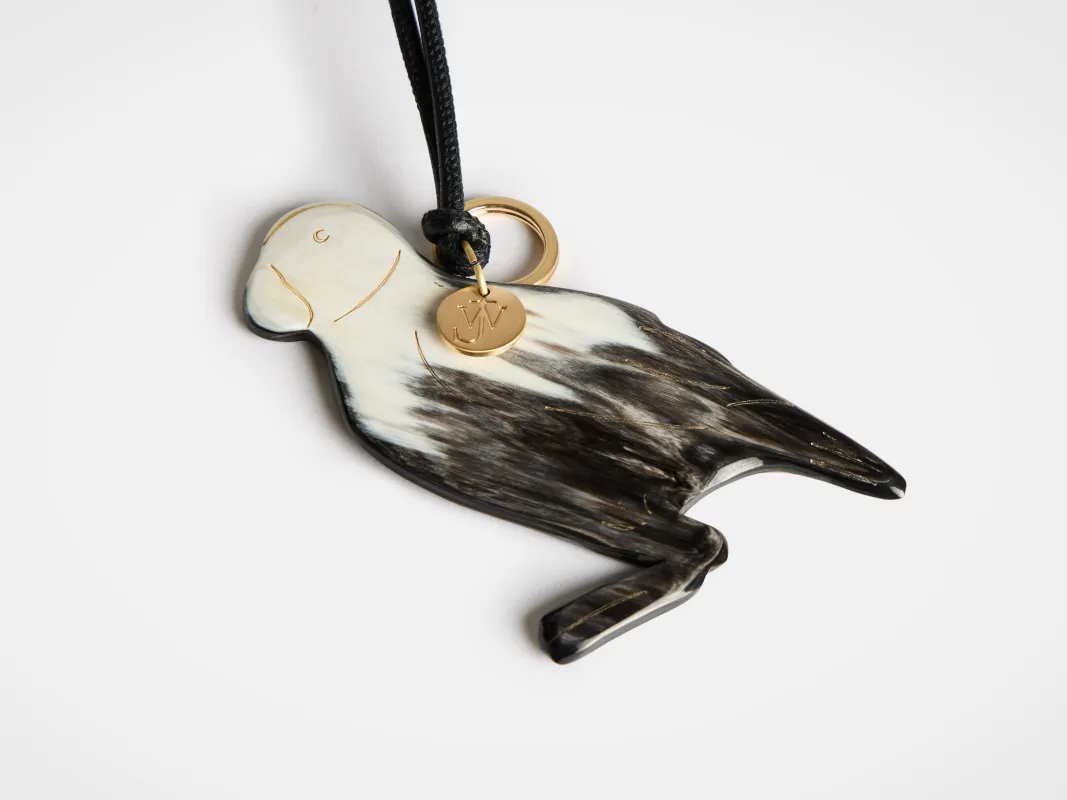 HORN-CRAFTED PUFFIN CHARM sold by J.W. Anderson