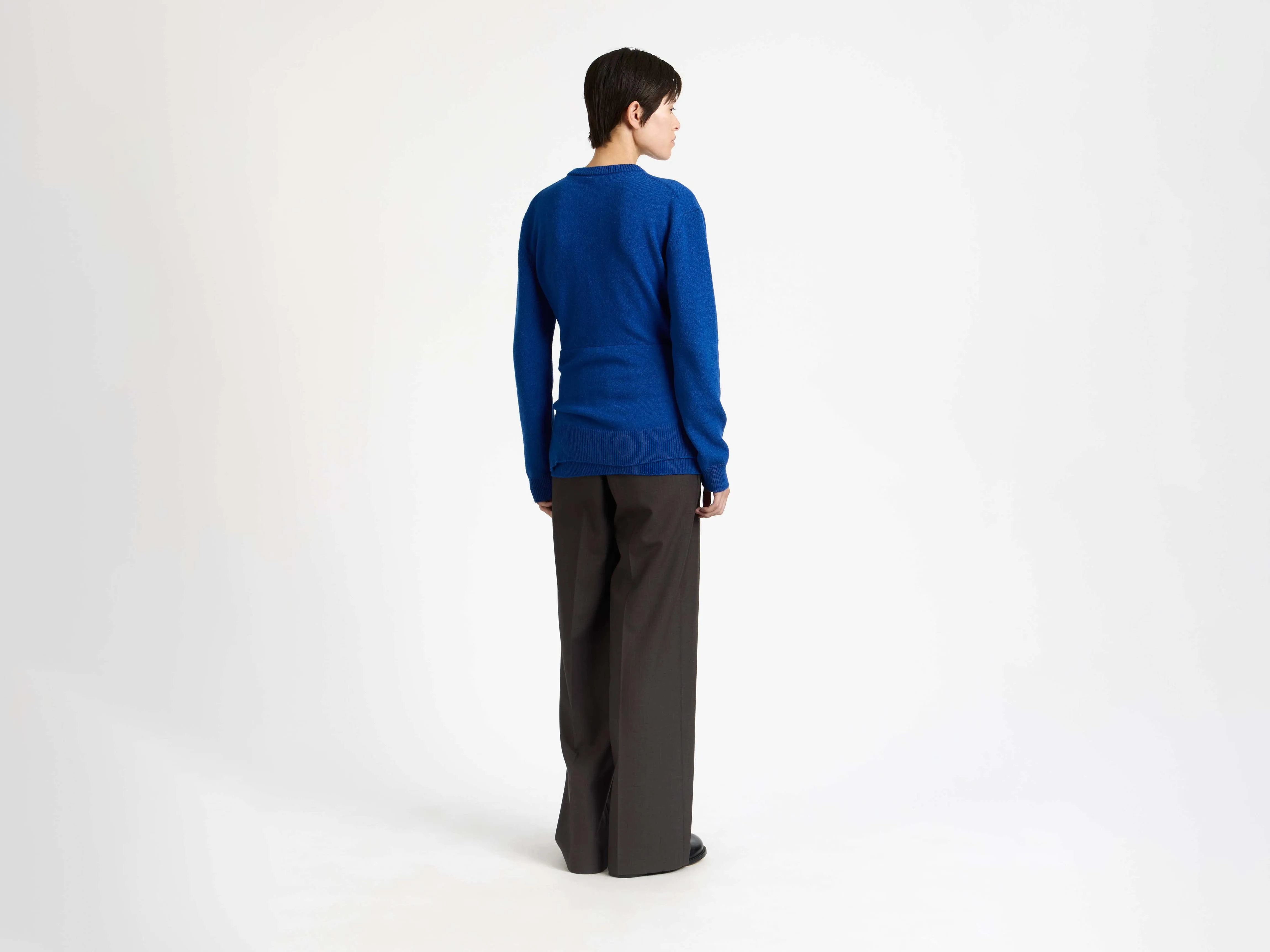WOMENS SLEEVE-TIE WAISTED JUMPER IN COBALT sold by J.W. Anderson product image thumbnail 3