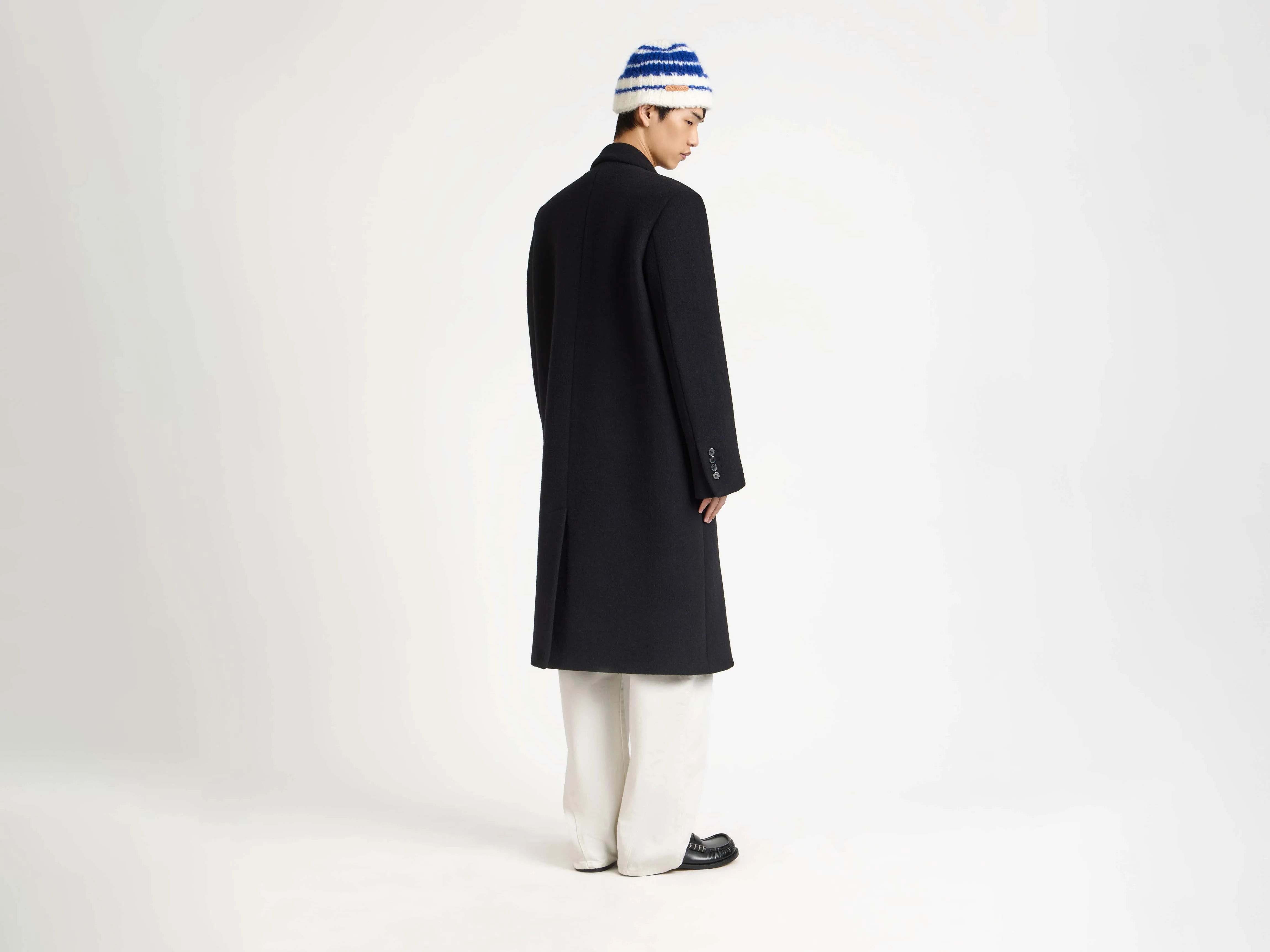 MENS DOUBLE BREASTED FORMAL COAT IN BLACK sold by J.W. Anderson product image thumbnail 4