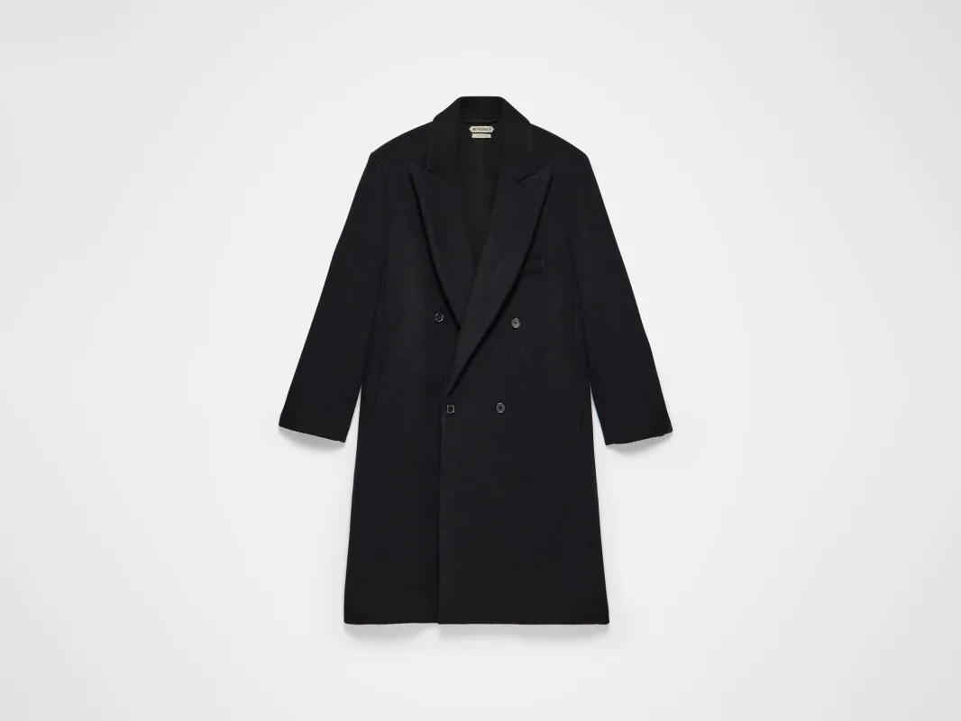 MENS DOUBLE BREASTED FORMAL COAT IN BLACK sold by J.W. Anderson