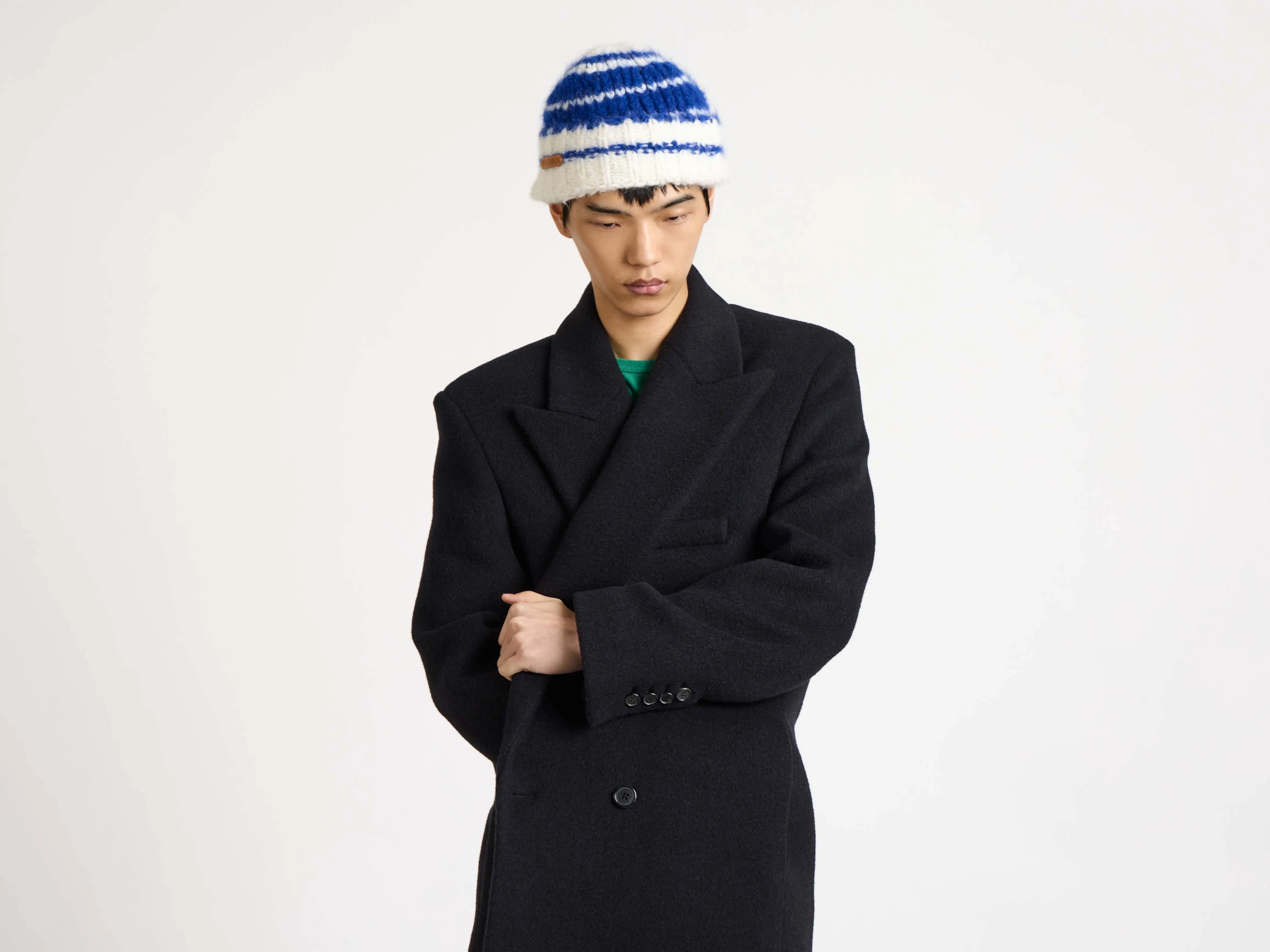 MENS DOUBLE BREASTED FORMAL COAT IN BLACK sold by J.W. Anderson product image thumbnail 5
