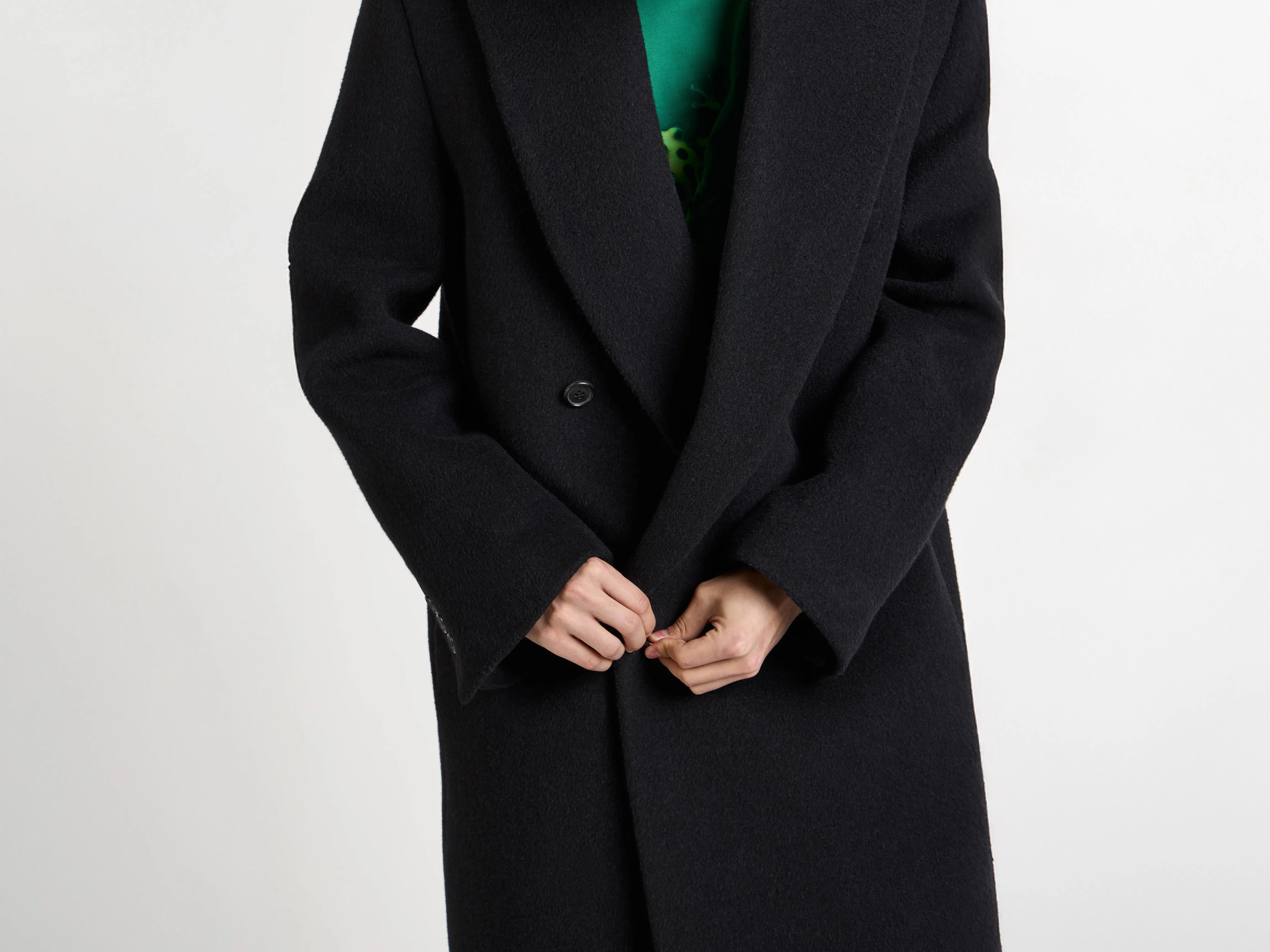 MENS DOUBLE BREASTED FORMAL COAT IN BLACK sold by J.W. Anderson product image thumbnail 3