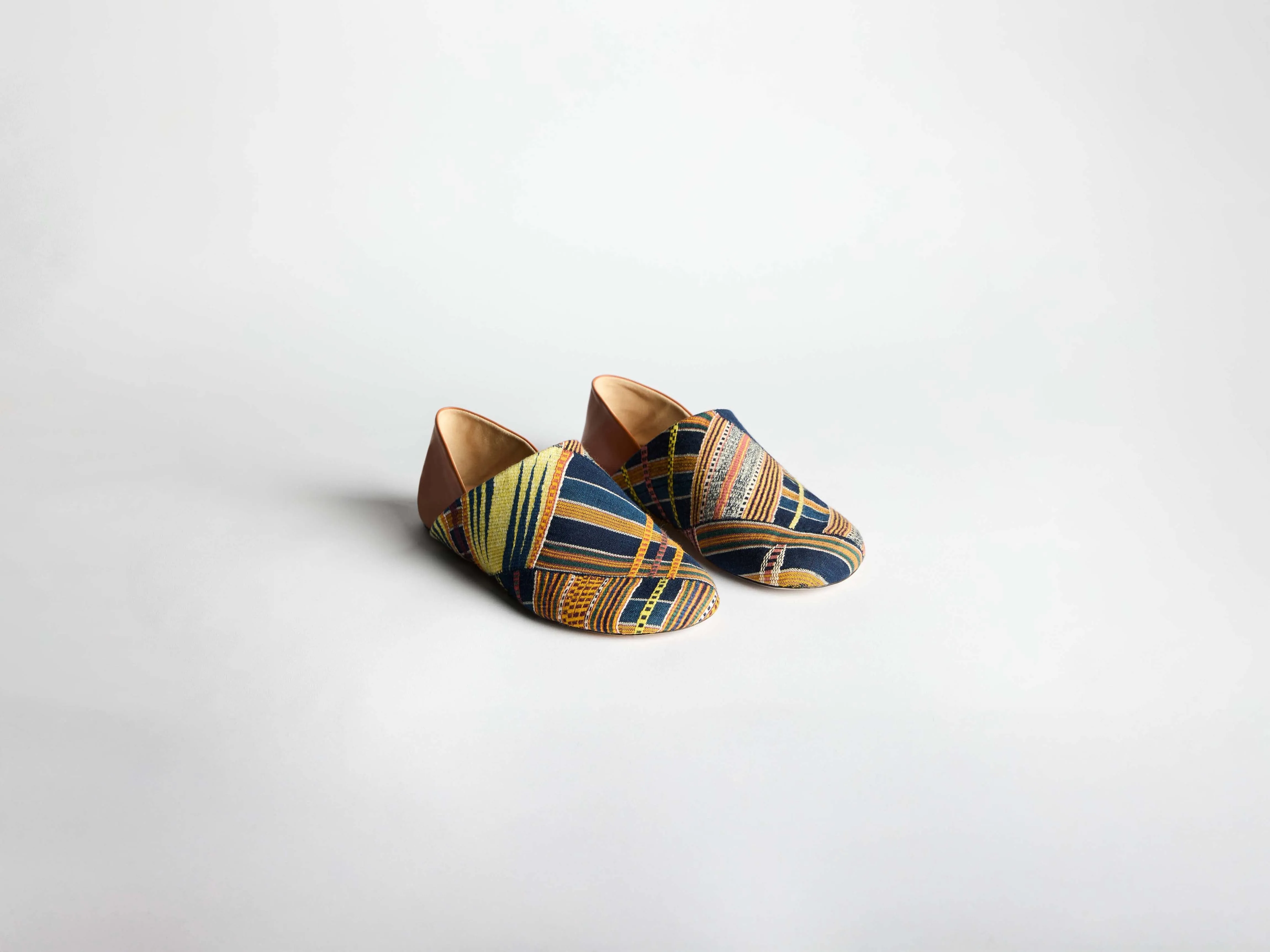 MENS SLIPPER MULES IN BLUE & MULTI sold by J.W. Anderson product image thumbnail 3