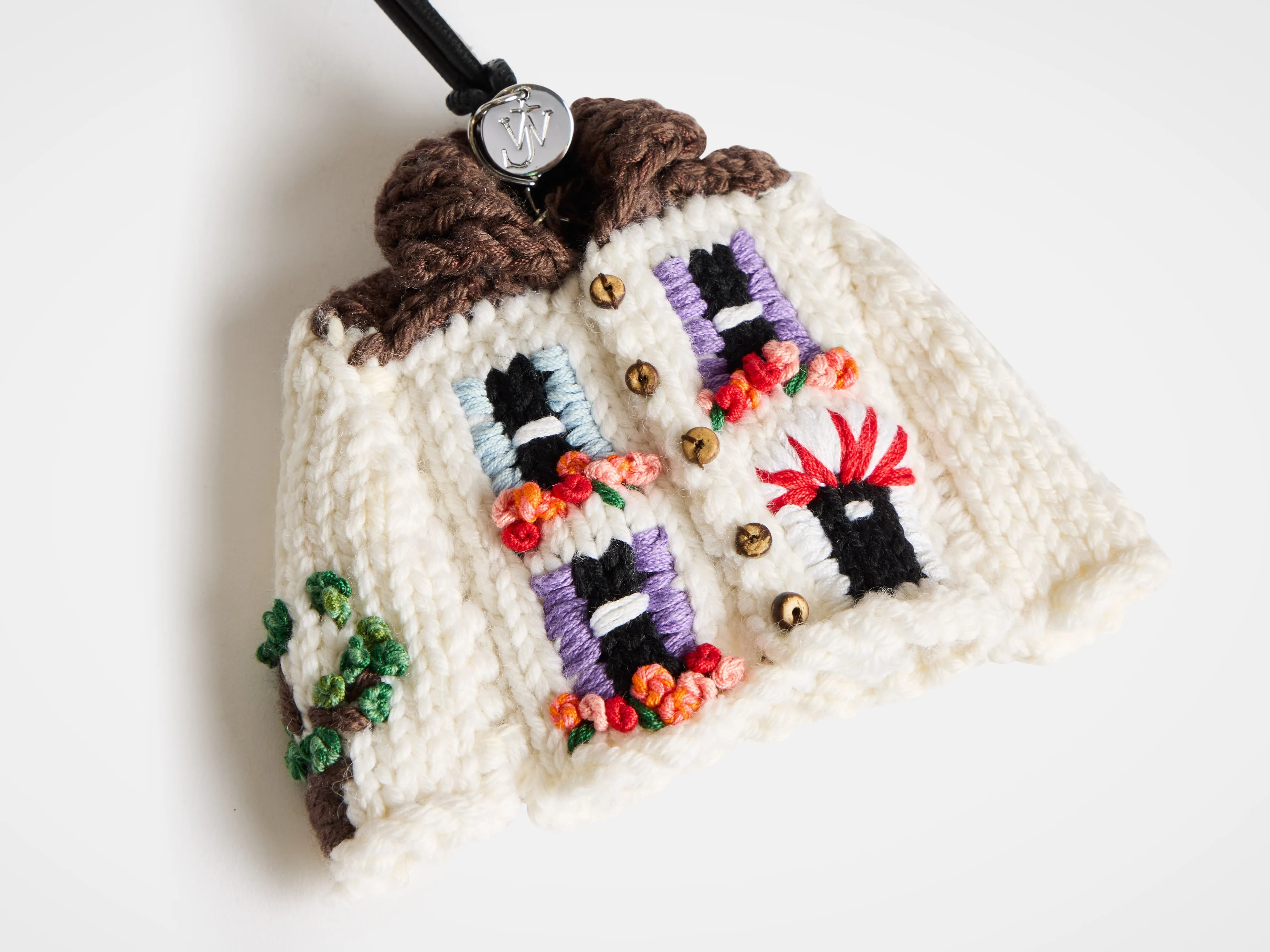 HAND-CROCHETED HOUSE CARDIGAN CHARM IN WHITE sold by J.W. Anderson product image thumbnail 3