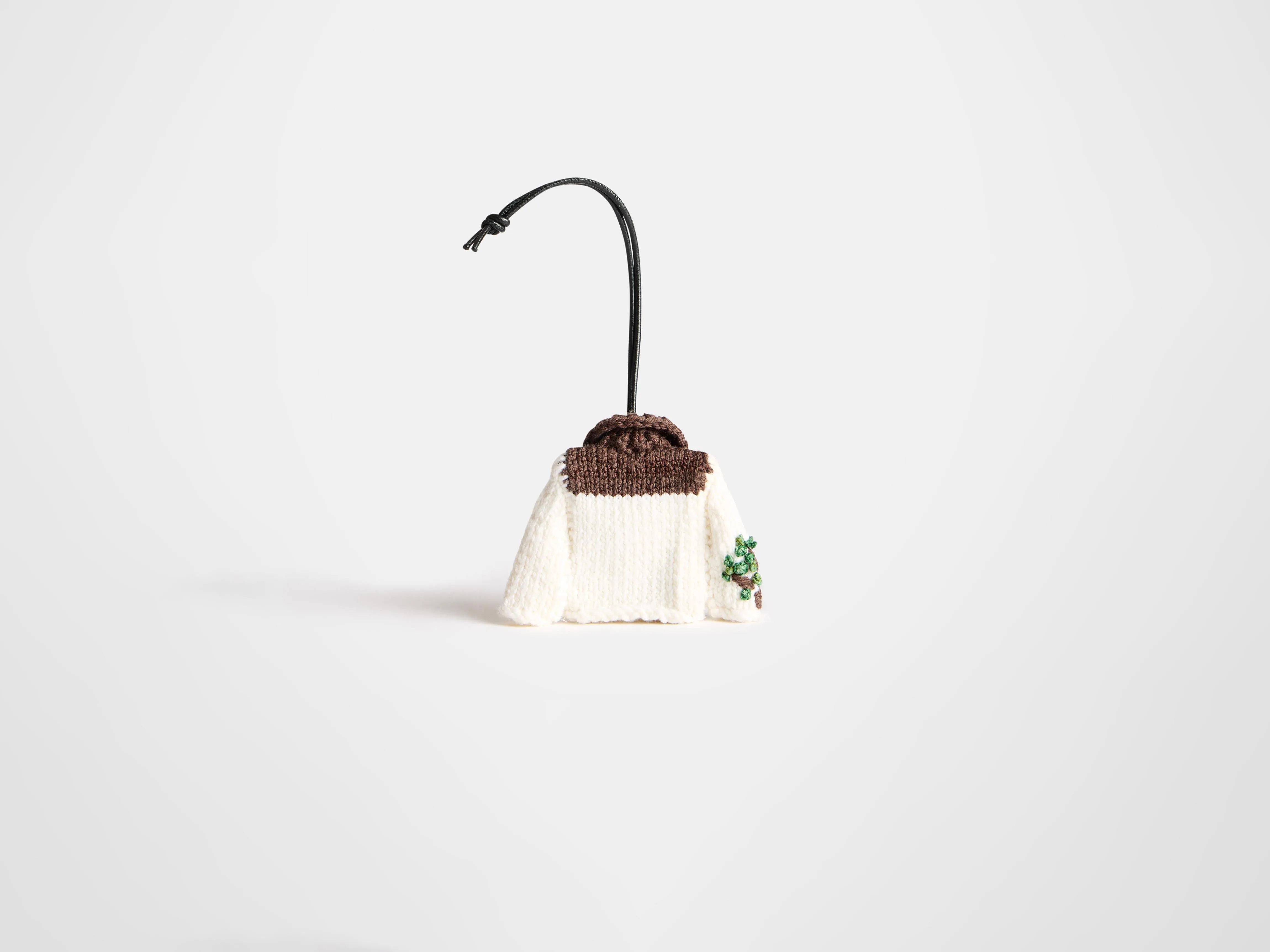 HAND-CROCHETED HOUSE CARDIGAN CHARM IN WHITE sold by J.W. Anderson product image thumbnail 2