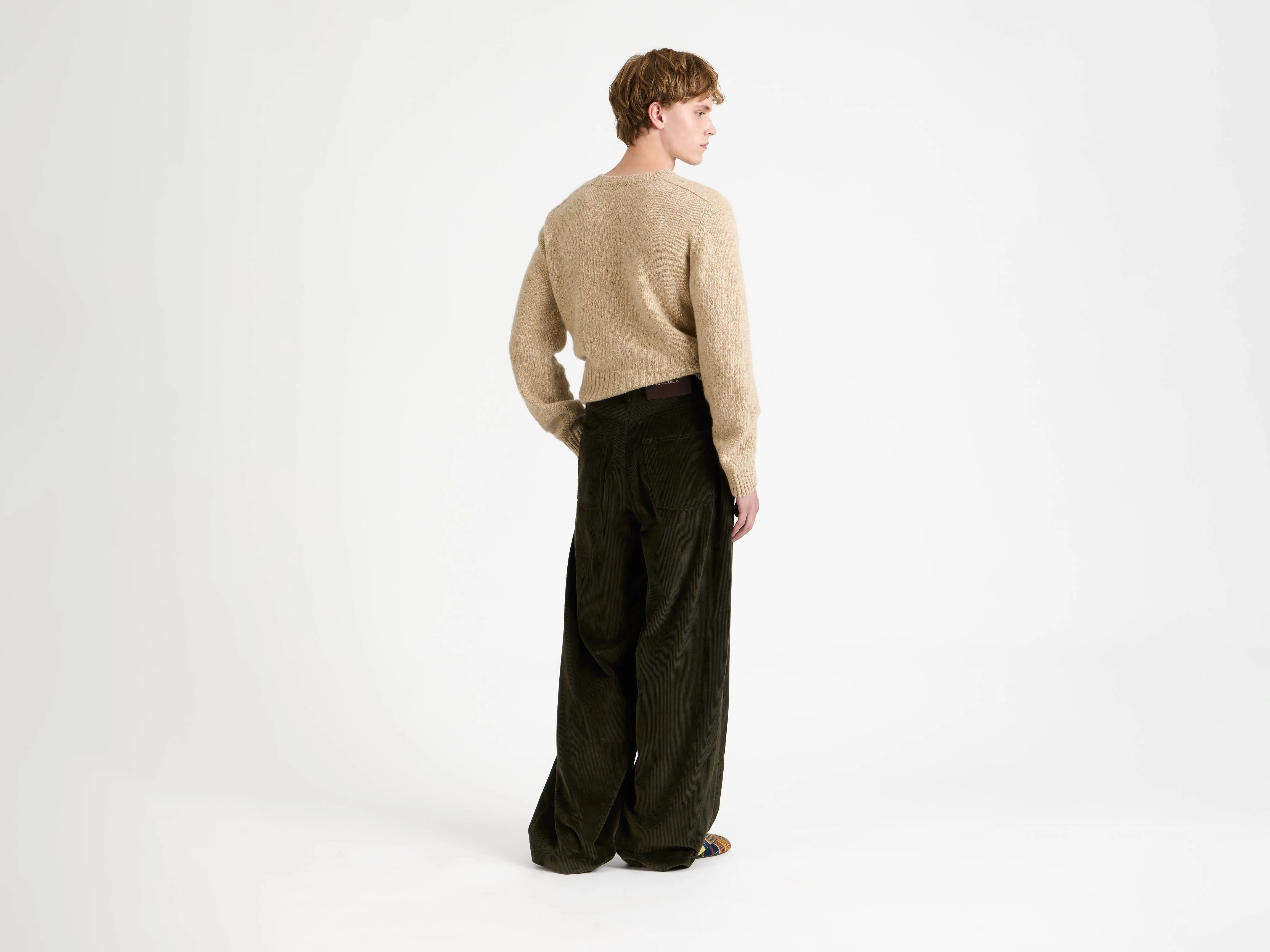 MENS SINGLE PLEAT TROUSERS IN MOSS sold by J.W. Anderson product image thumbnail 2