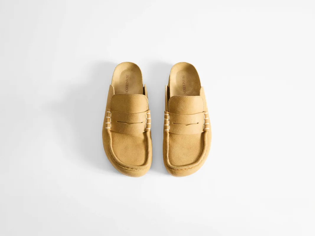 MENS STITCH LOAFER IN MUSTARD made by J.W. Anderson