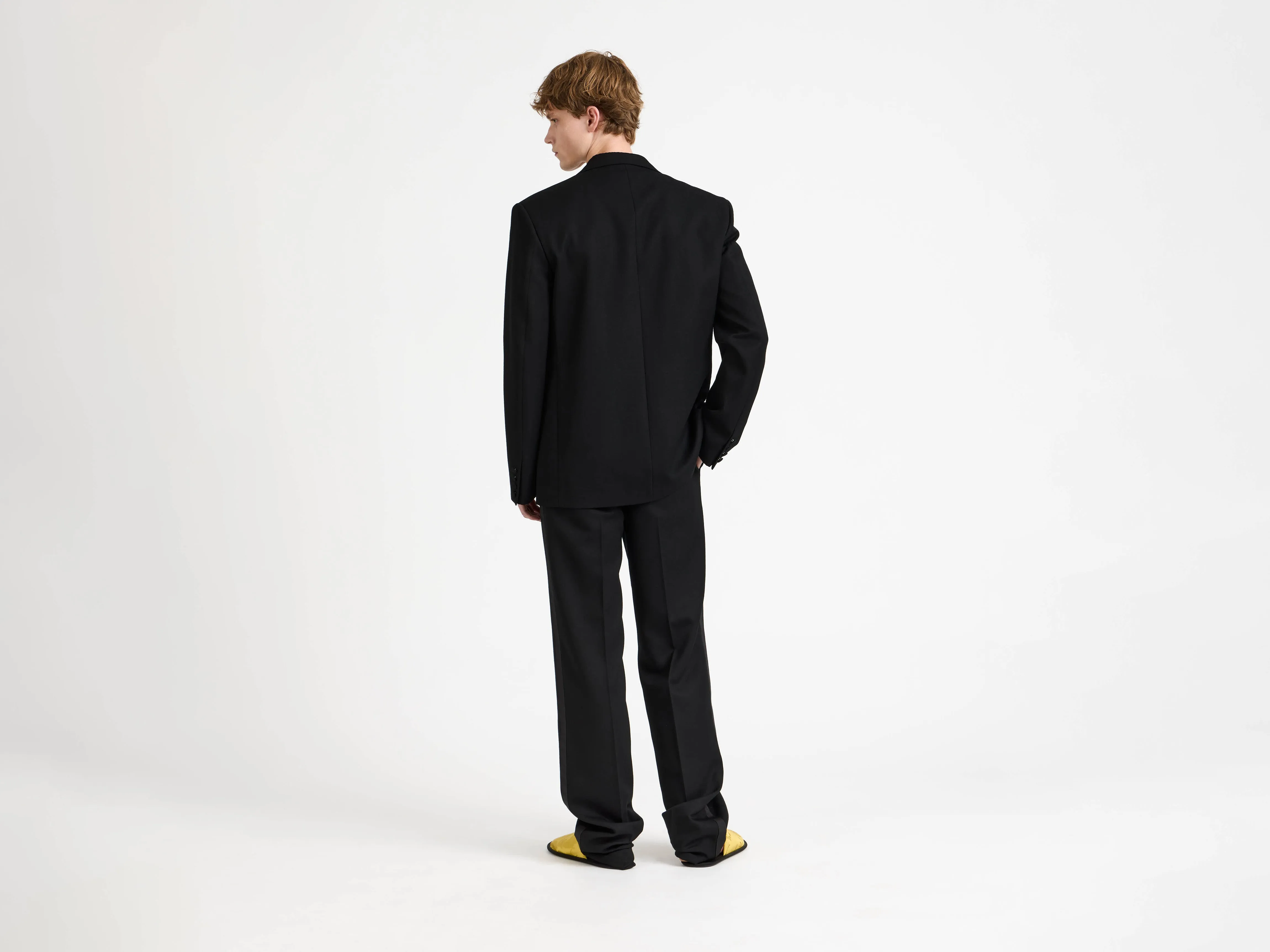 MENS TAILORED TUXEDO TROUSERS IN BLACK sold by J.W. Anderson product image thumbnail 3