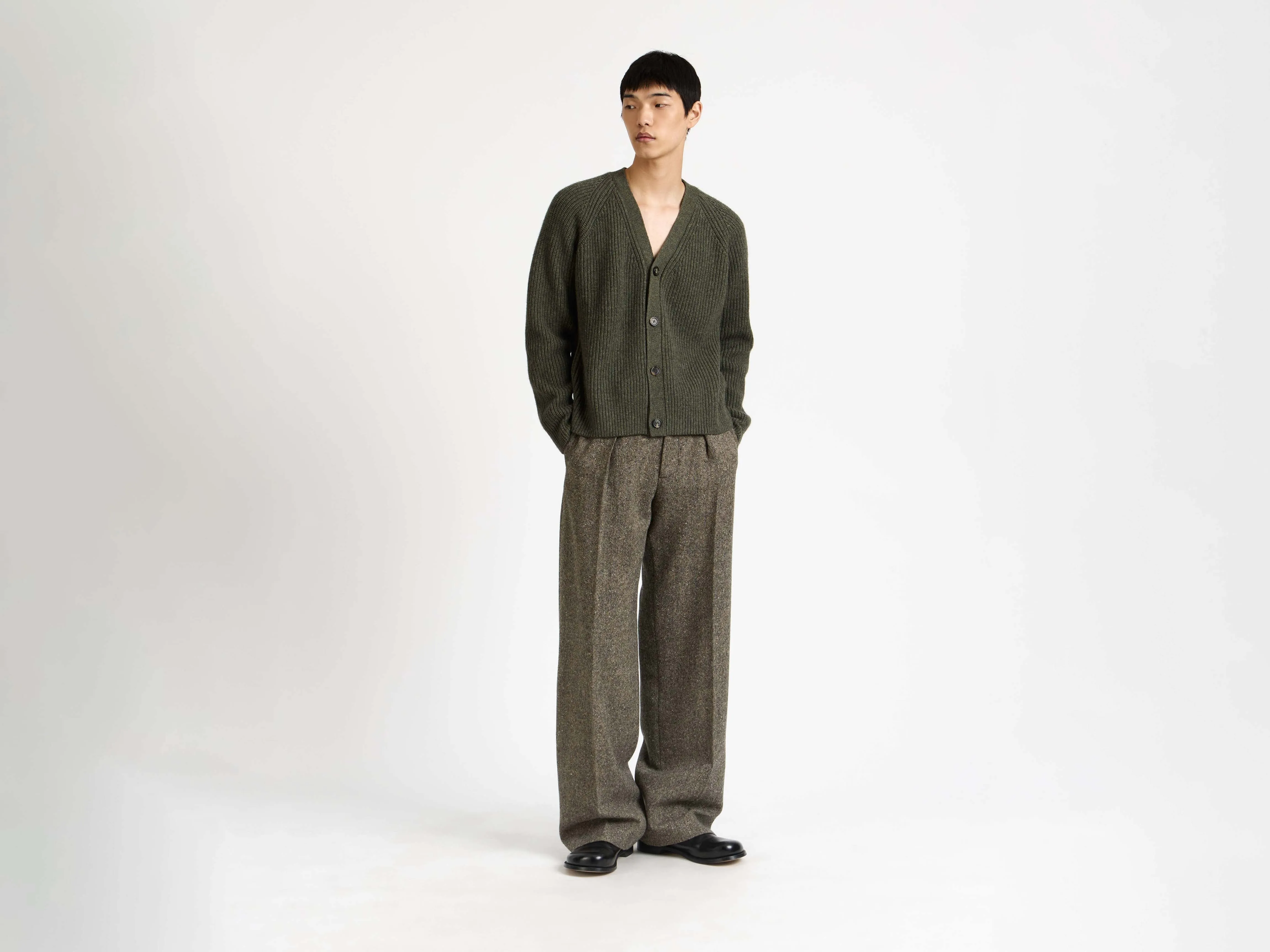 MENS STRAIGHT LEG TROUSERS IN BEIGE sold by J.W. Anderson product image thumbnail 4