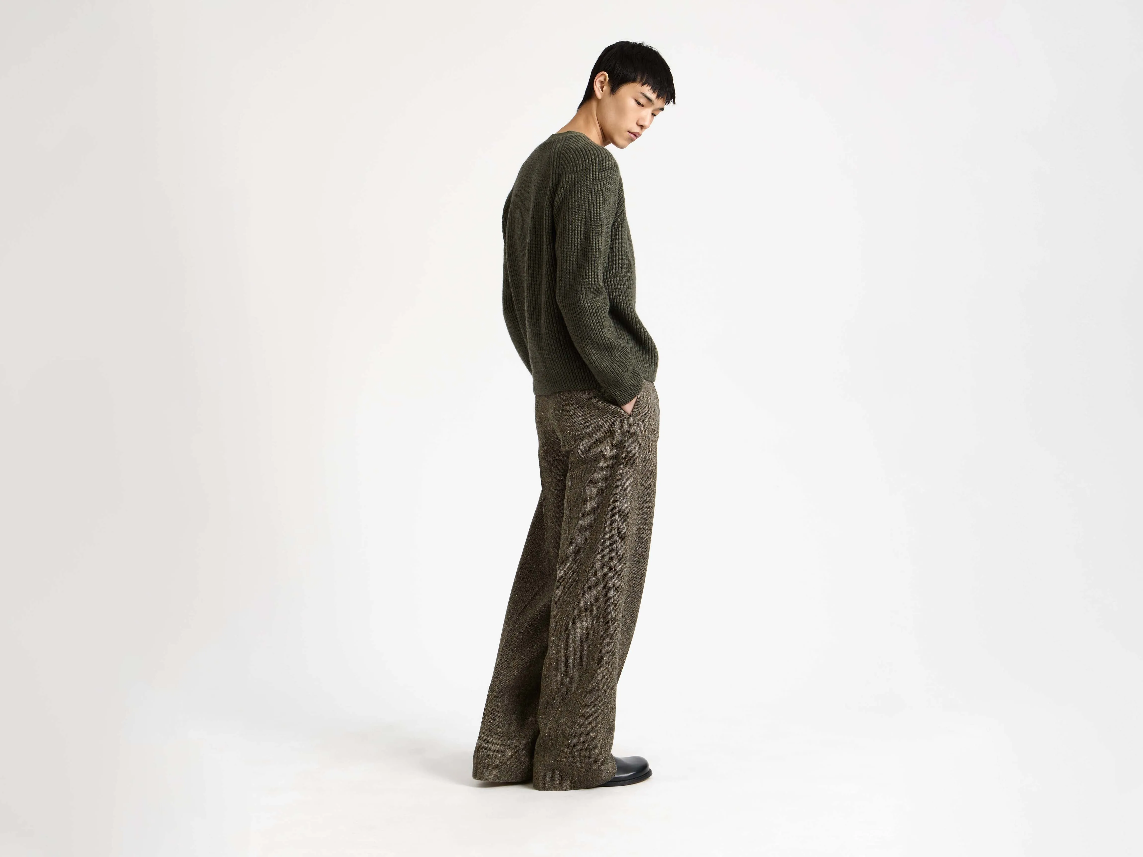 MENS STRAIGHT LEG TROUSERS IN BEIGE sold by J.W. Anderson product image thumbnail 2